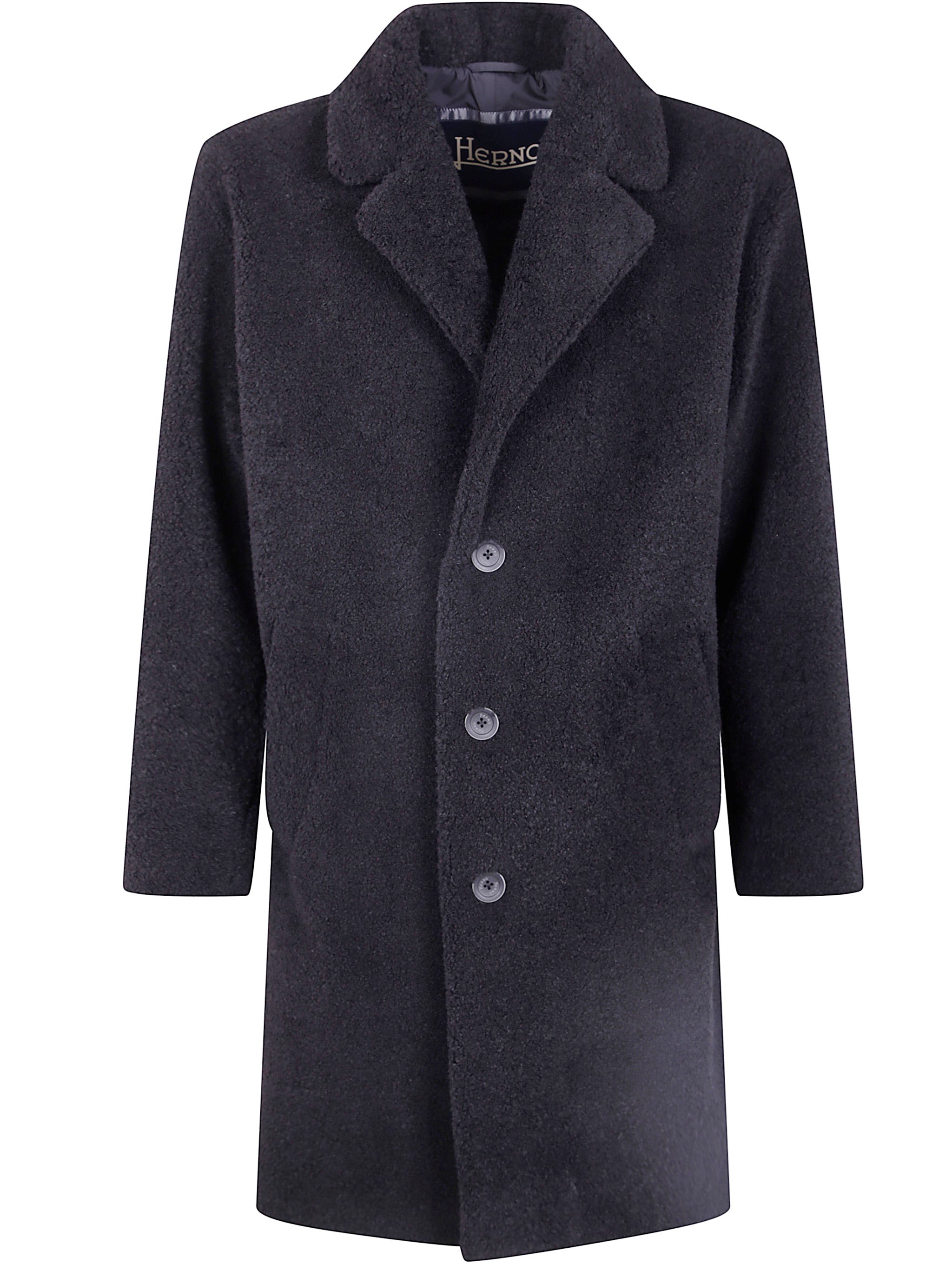 HERNO HERNO Mohair Wool Singlebreast Coat　HERNO モヘアウール シングルブレスト コート