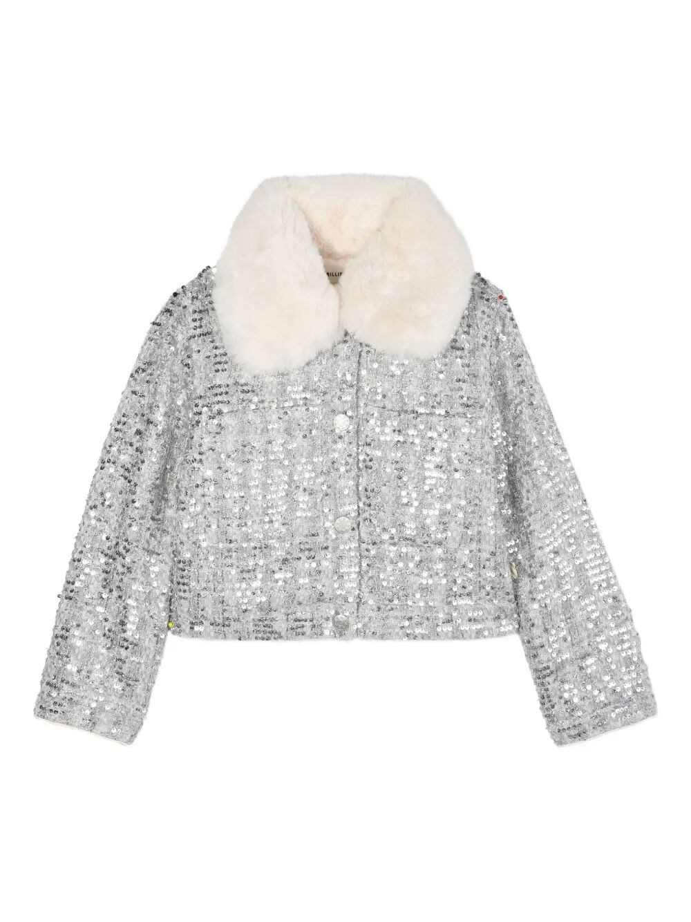 Billieblush Coat In Metallic