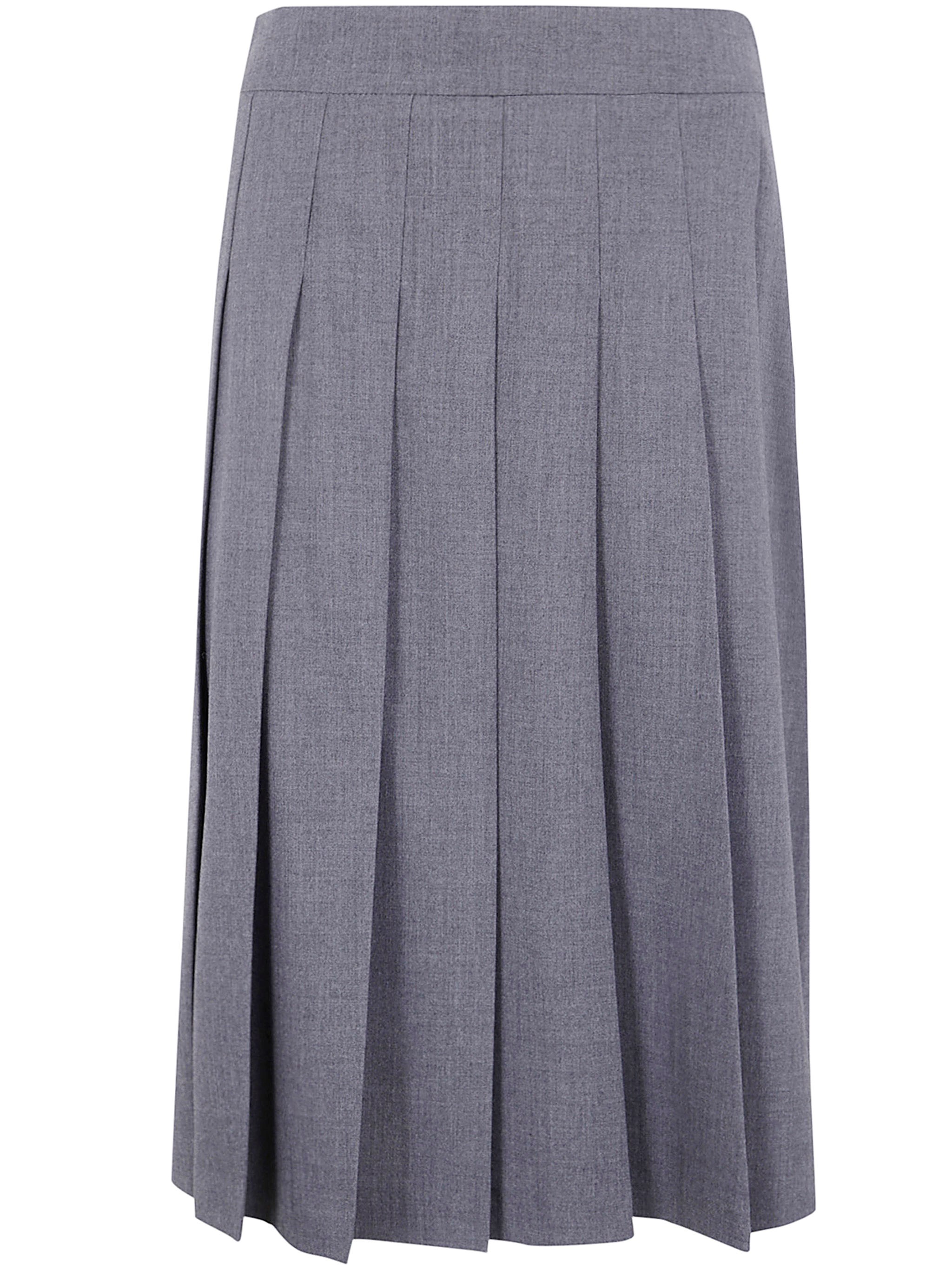Pinko Pleated Mini Skirt In Azzurro