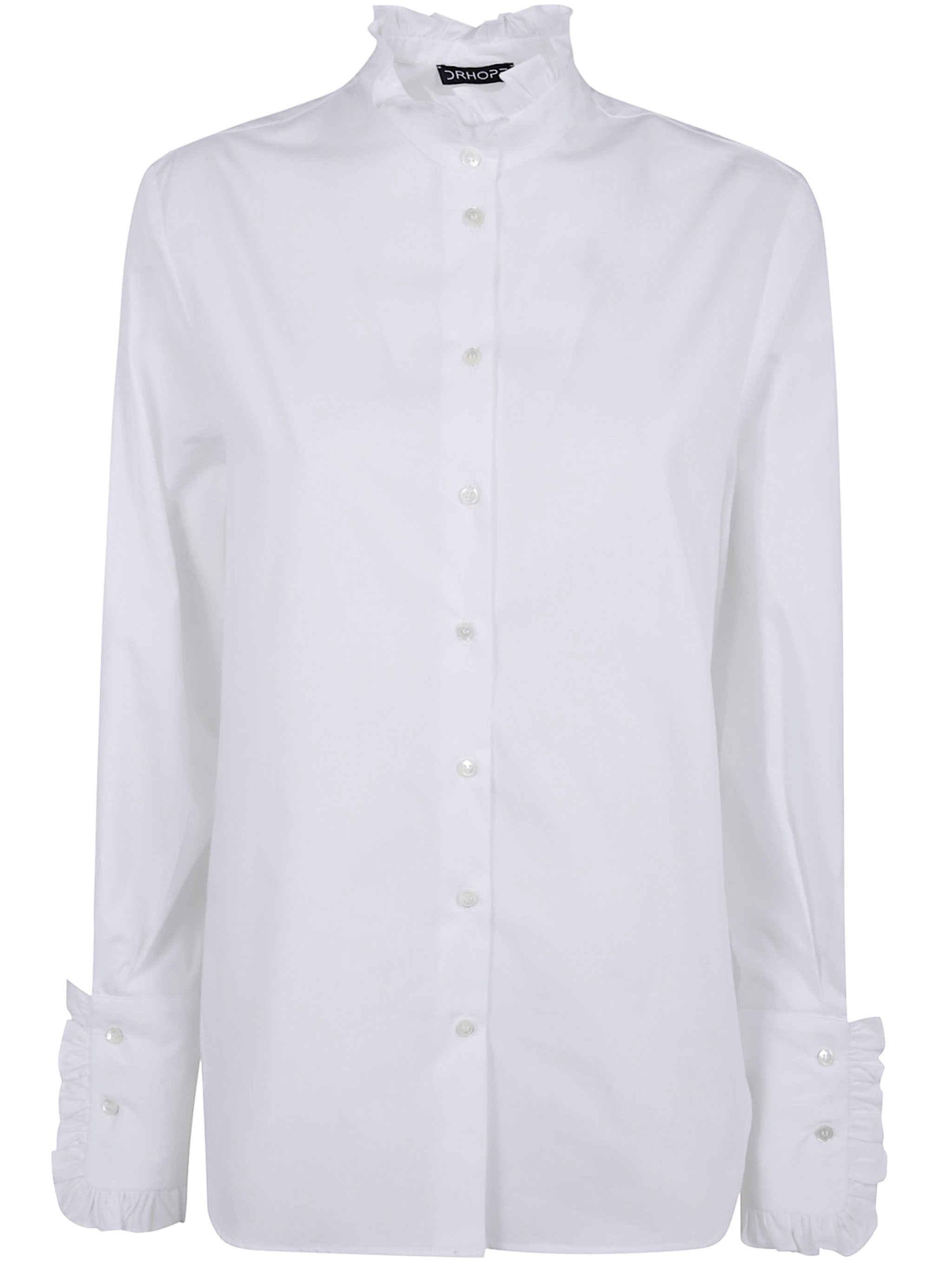 Drhope Ruffled Shirt In White