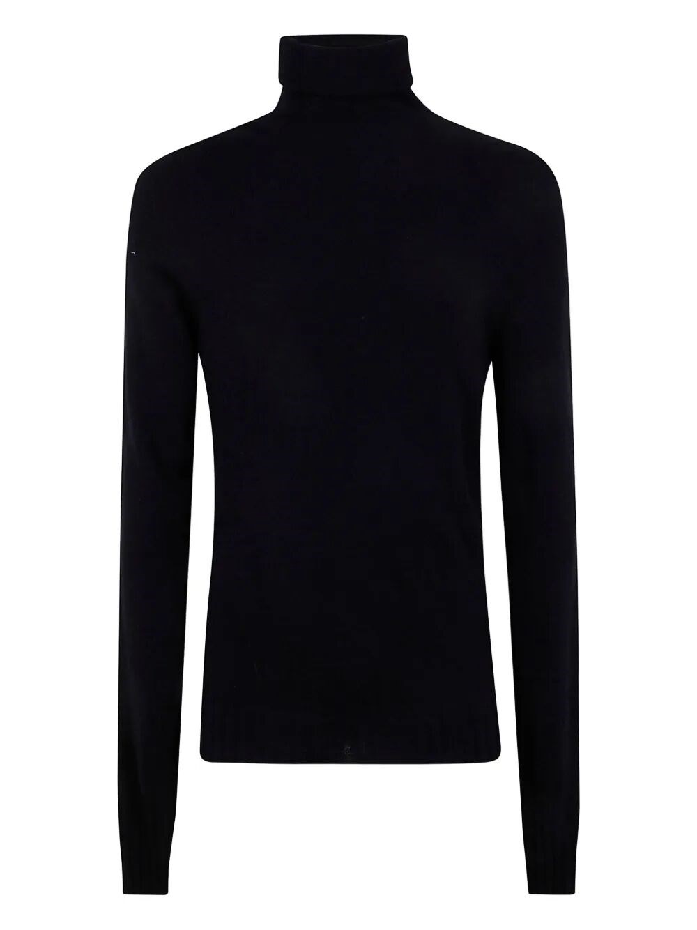 Md75 Cashmere Turtle Neck Sweater In Black