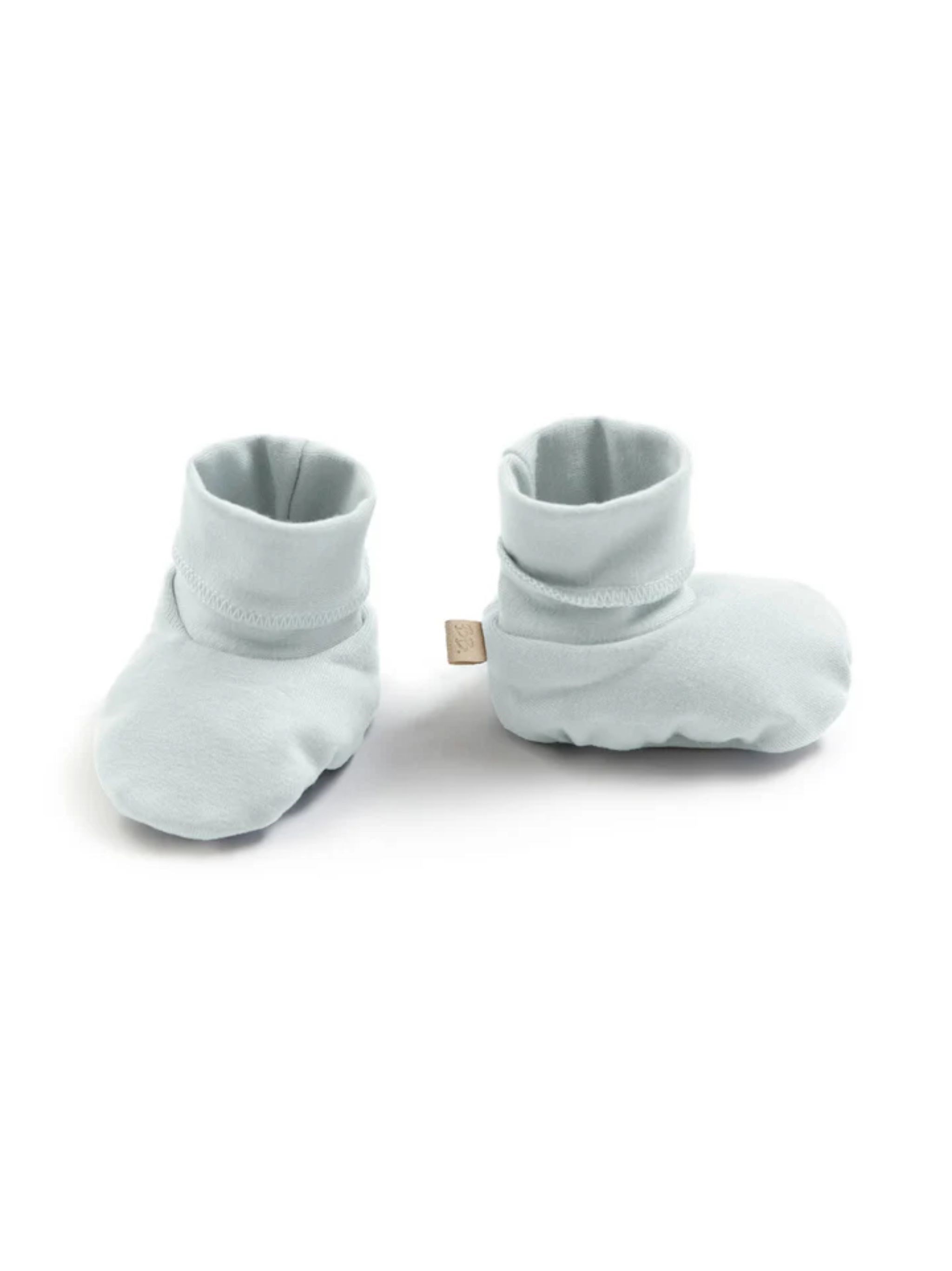 Bamboom Pure Newborn Booties In White