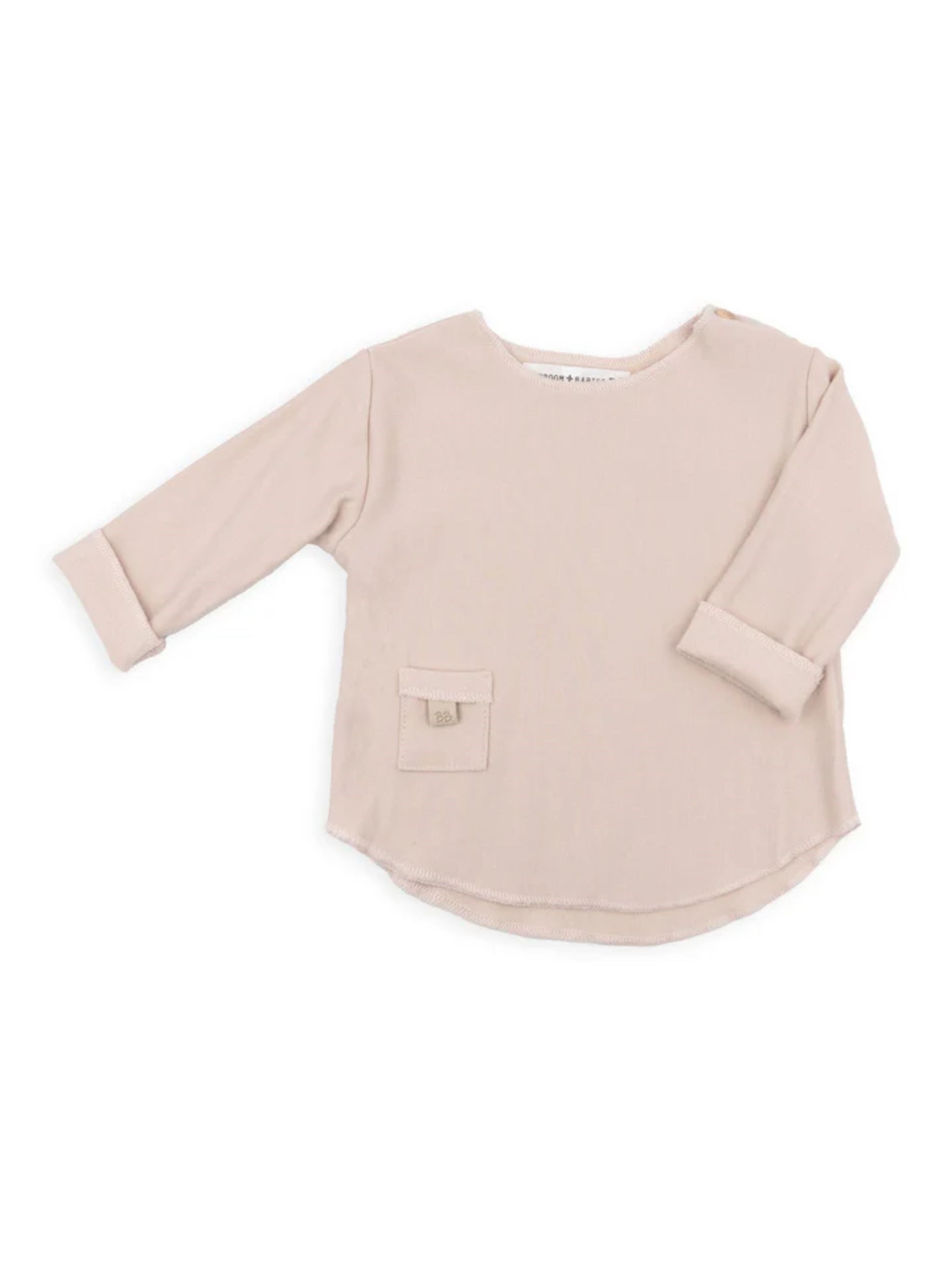 Bamboom Long Sleeve Pure Sweater In Pink