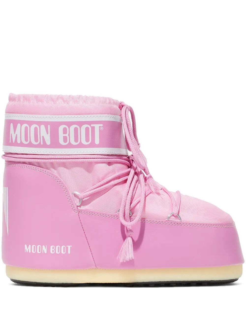 Moon Boot "icon" Low Nylon Boot In Pink