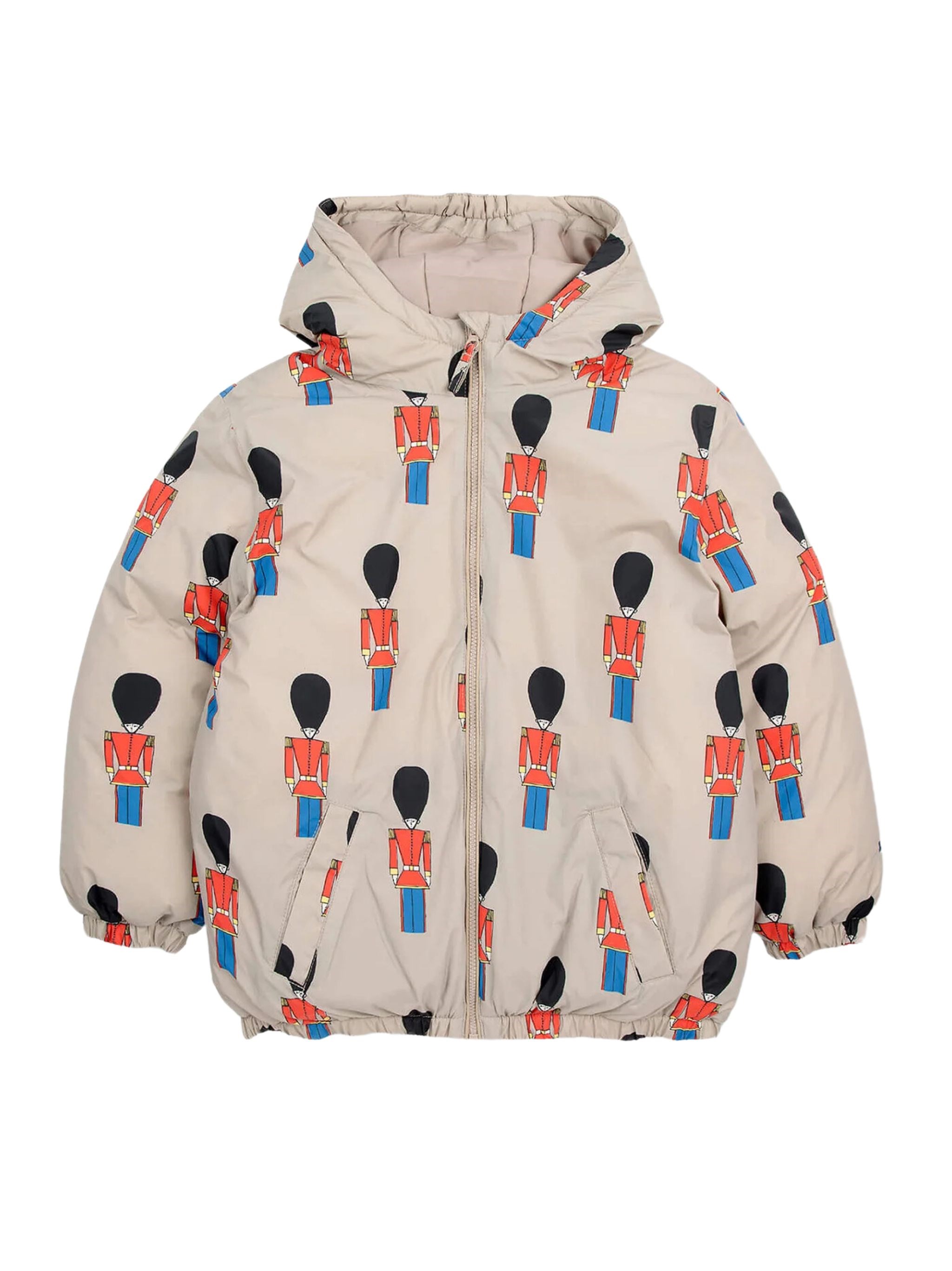 Bobo Choses Baby Little Tin Soldiers All Over Padded Anorak In White
