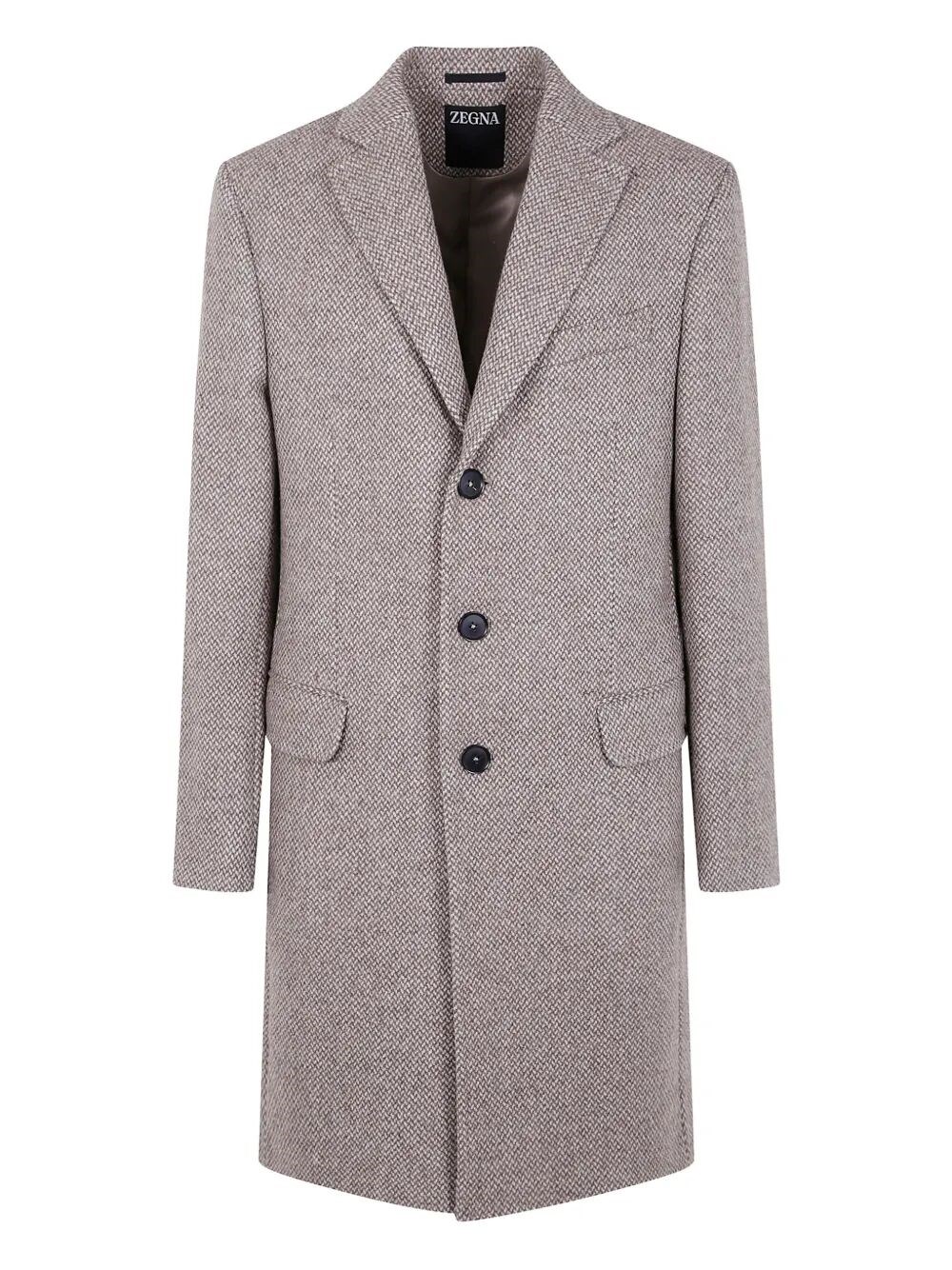 Balmain Wool And Cashmere Overcoat In Gray