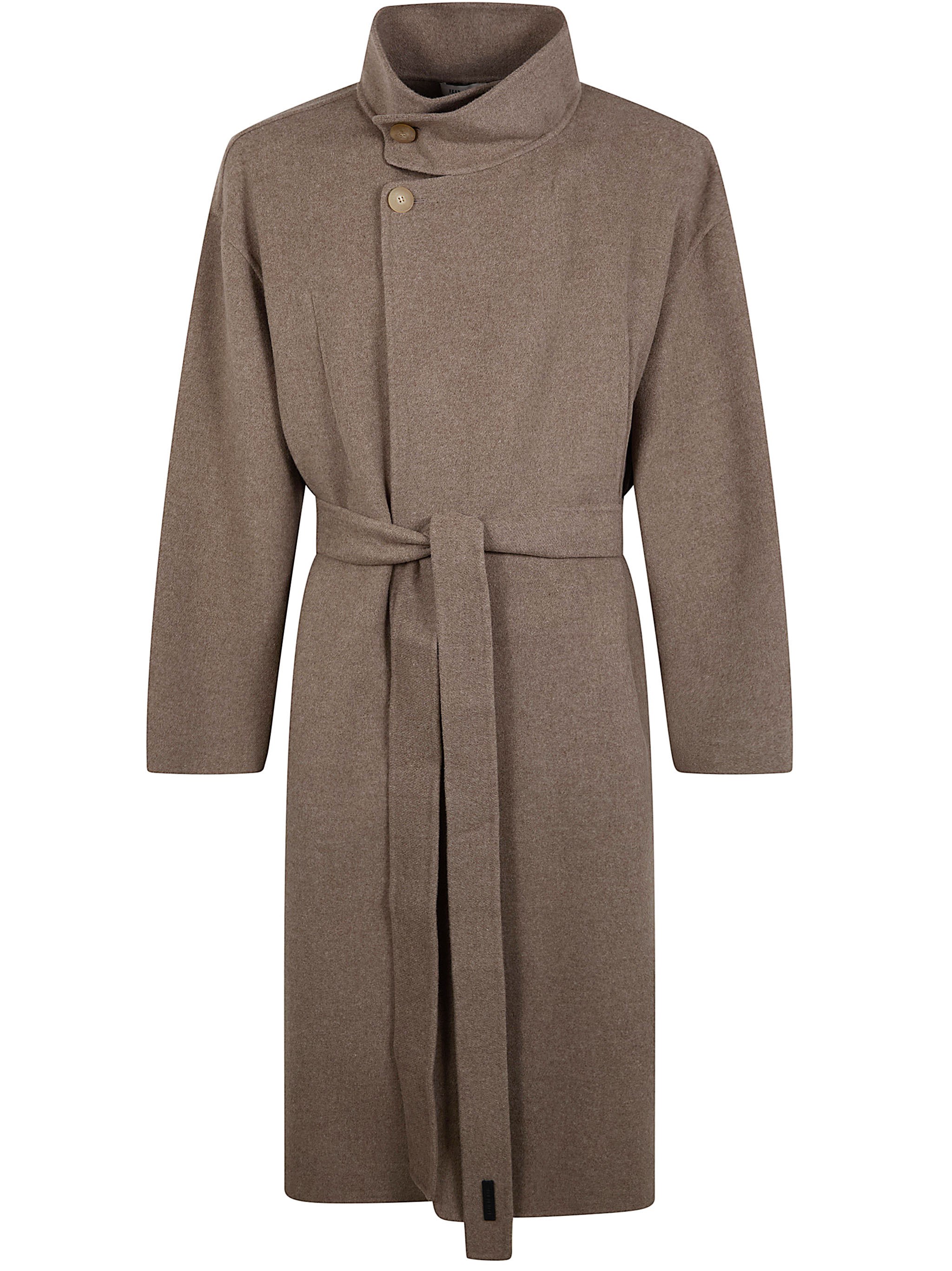 Manebi Highneck Coat In Rose Gold