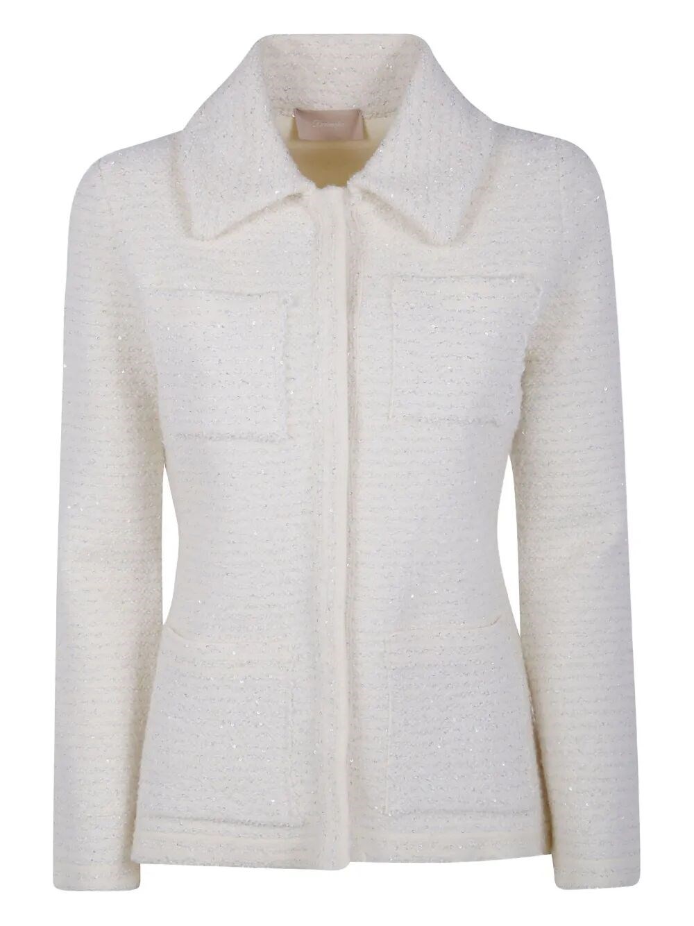 Drumohr Lurex Jacket In Neutral