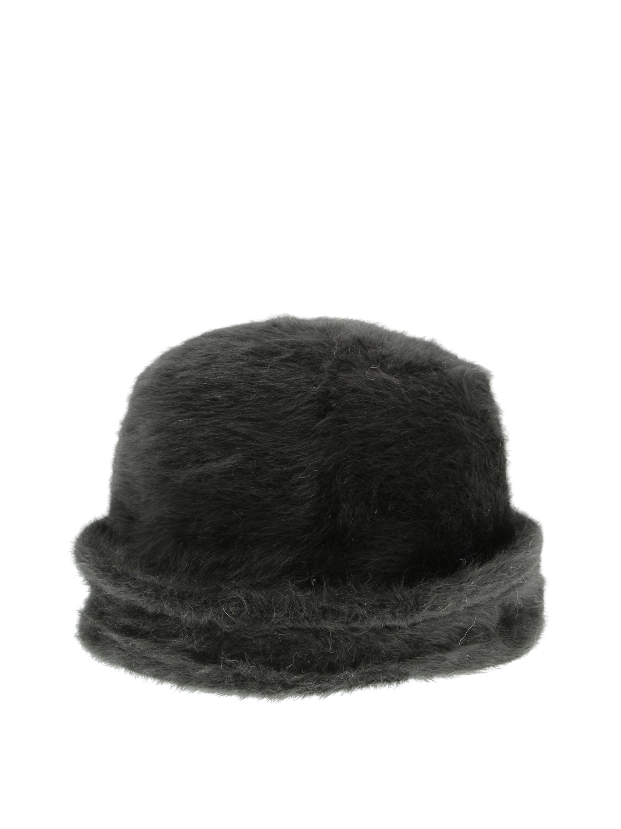 About Angora Hat In Black