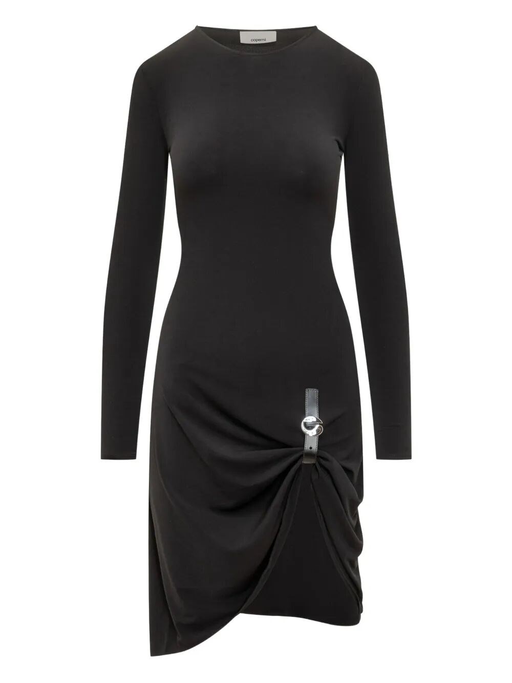 Coperni Dress With Side Buckle In Black