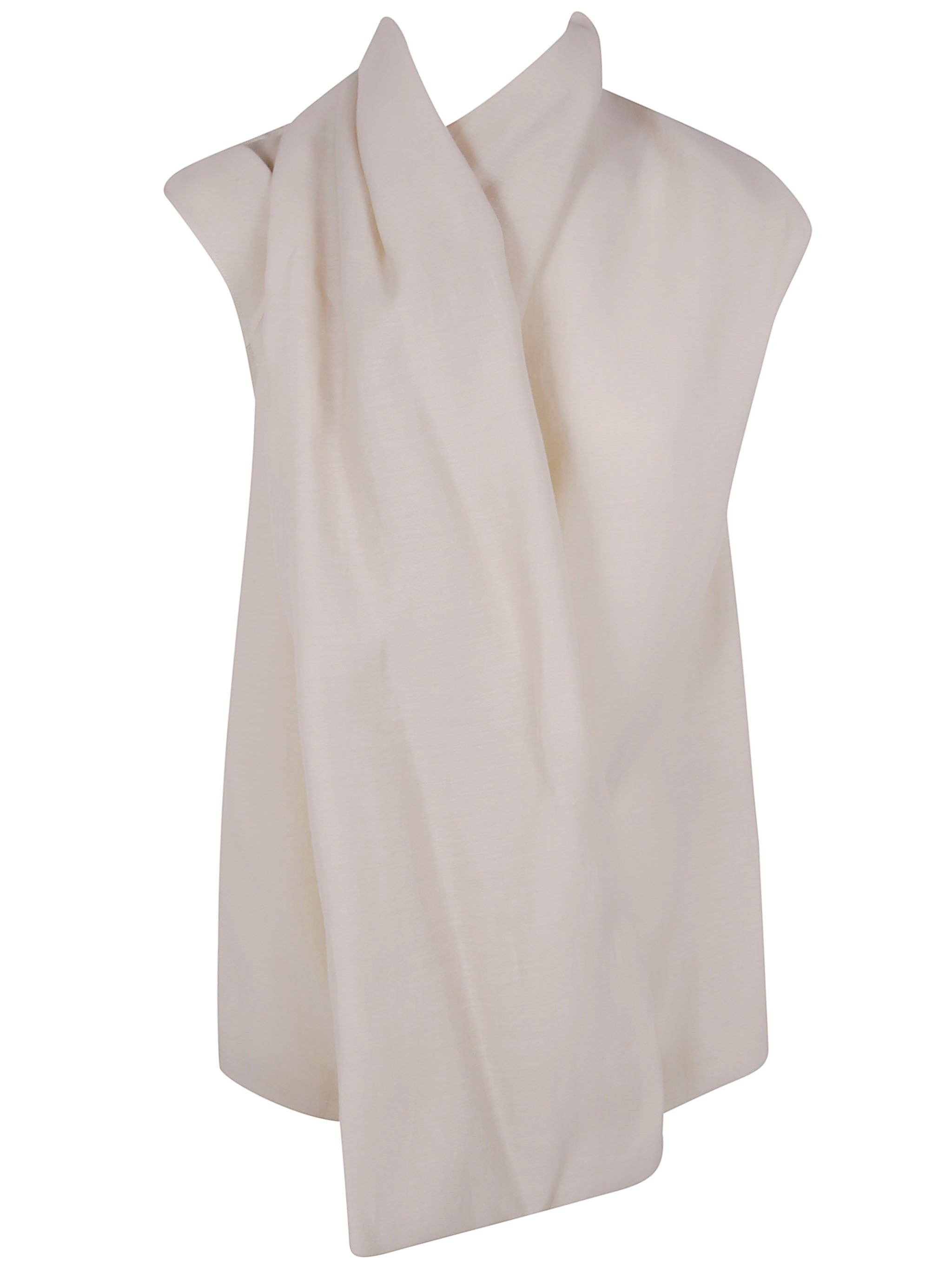 Totême Lyocell Scarf Blouse In Sand