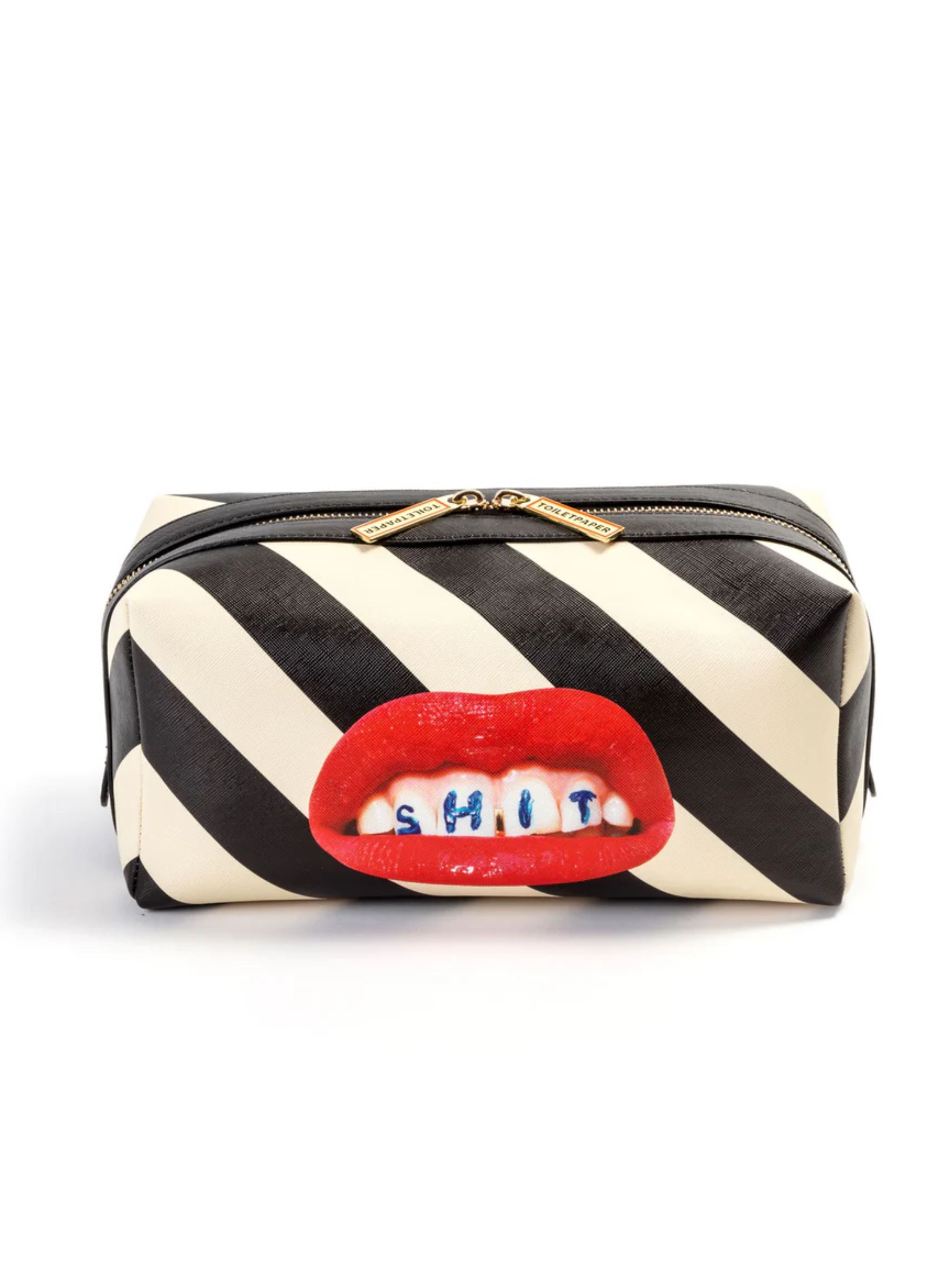 Seletti "toiletpaper" Printed Washbag Cm 25.5 X 12.5 X 12 Regimental S