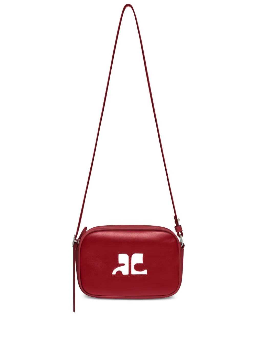 Courrèges Modern Camera Bag Adjustable Strap In Red