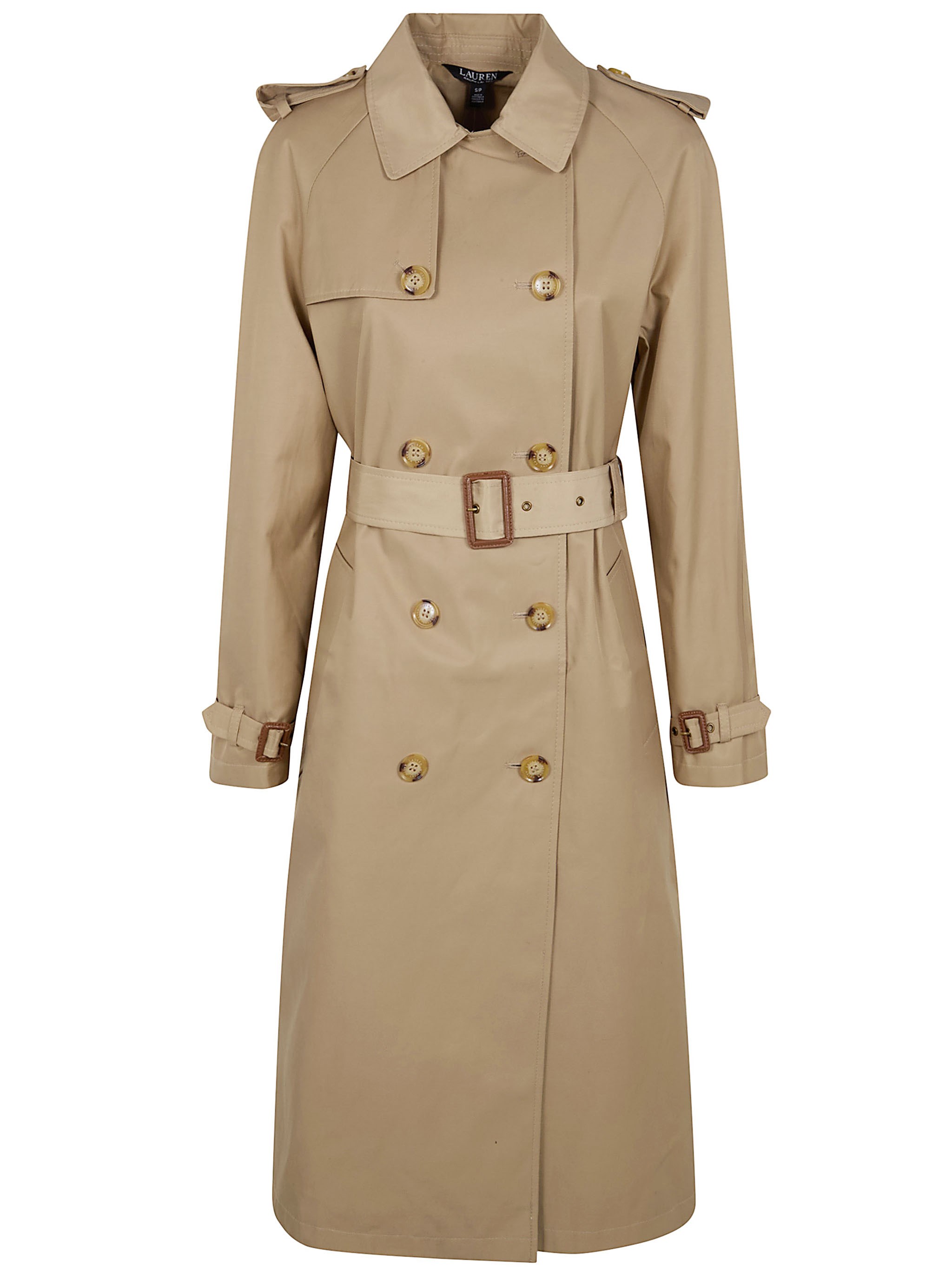 LAUREN RALPH LAUREN Belted Double Breasted W Ns44 Lined Coat