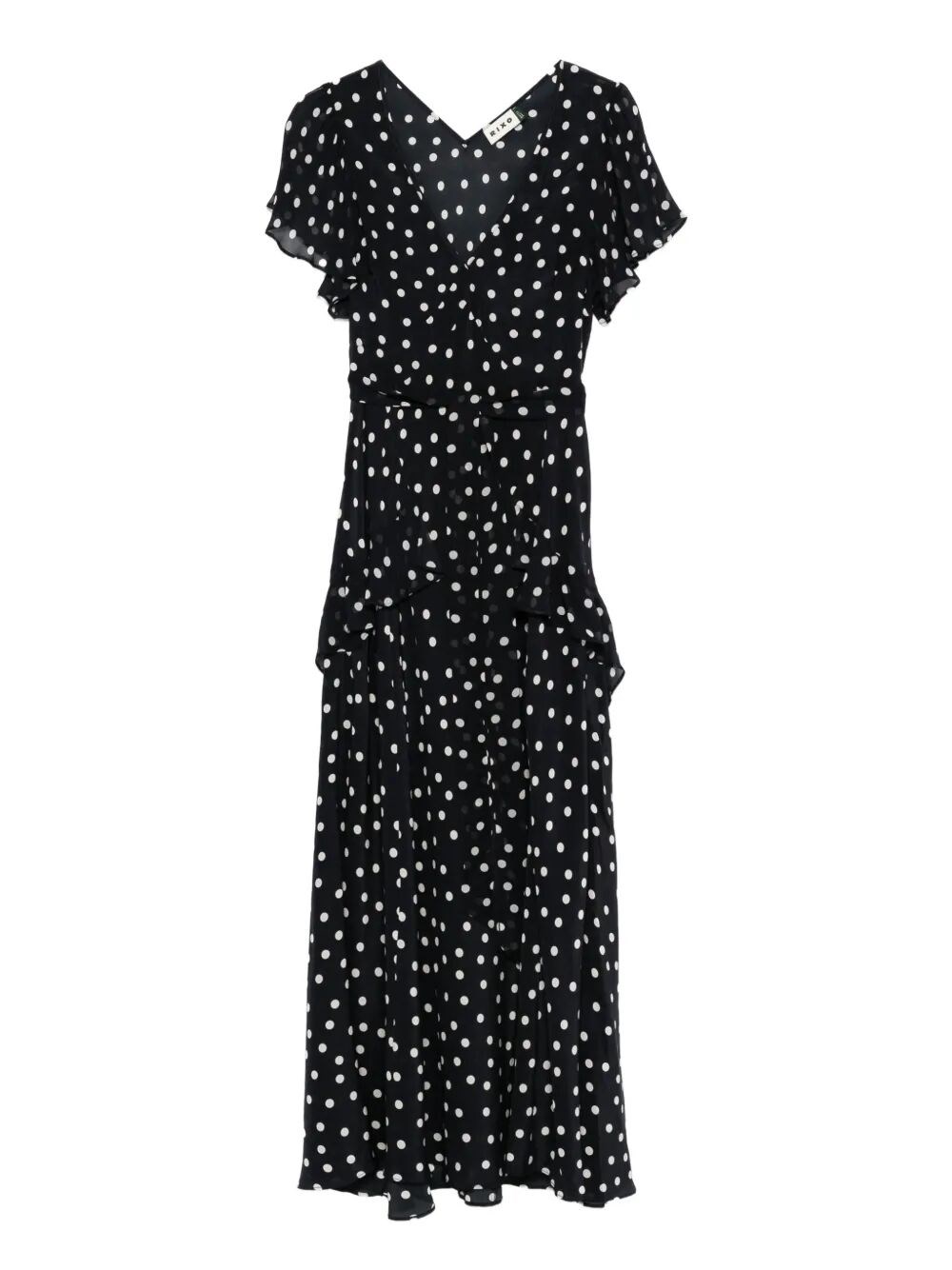 Rixo London Womens Bohemia Spot Deep Navy Evie Polkadot Silk Midi Dress In Multi
