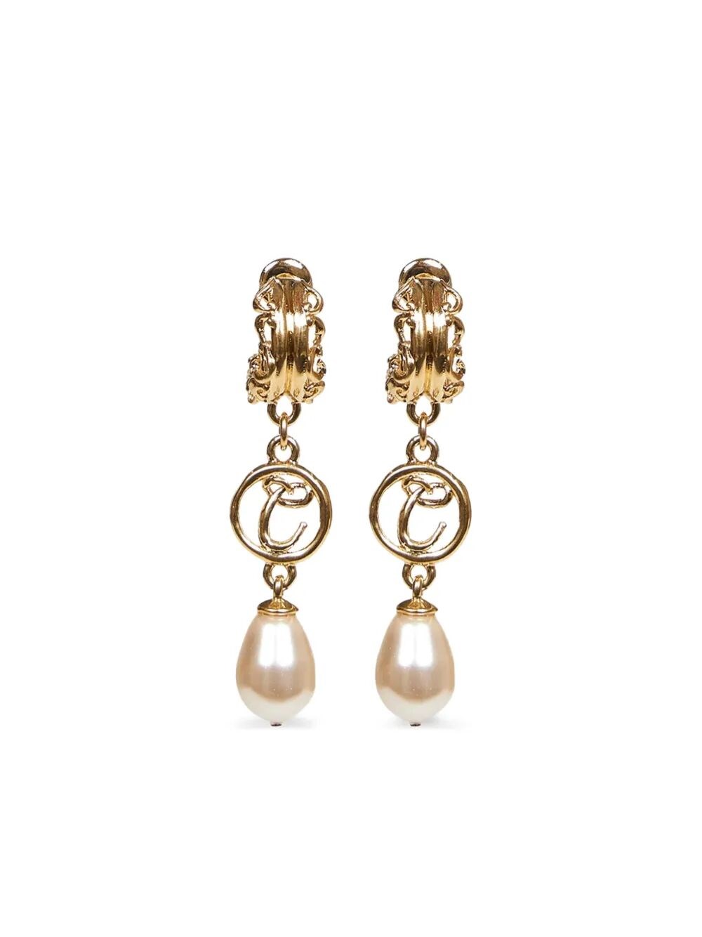 Liewood Brass & Glass Pearl Pendent Earrings