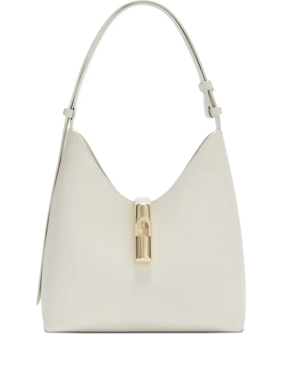 FURLA "Furla Goccia" Night Calf Leather Small Hobo Bag