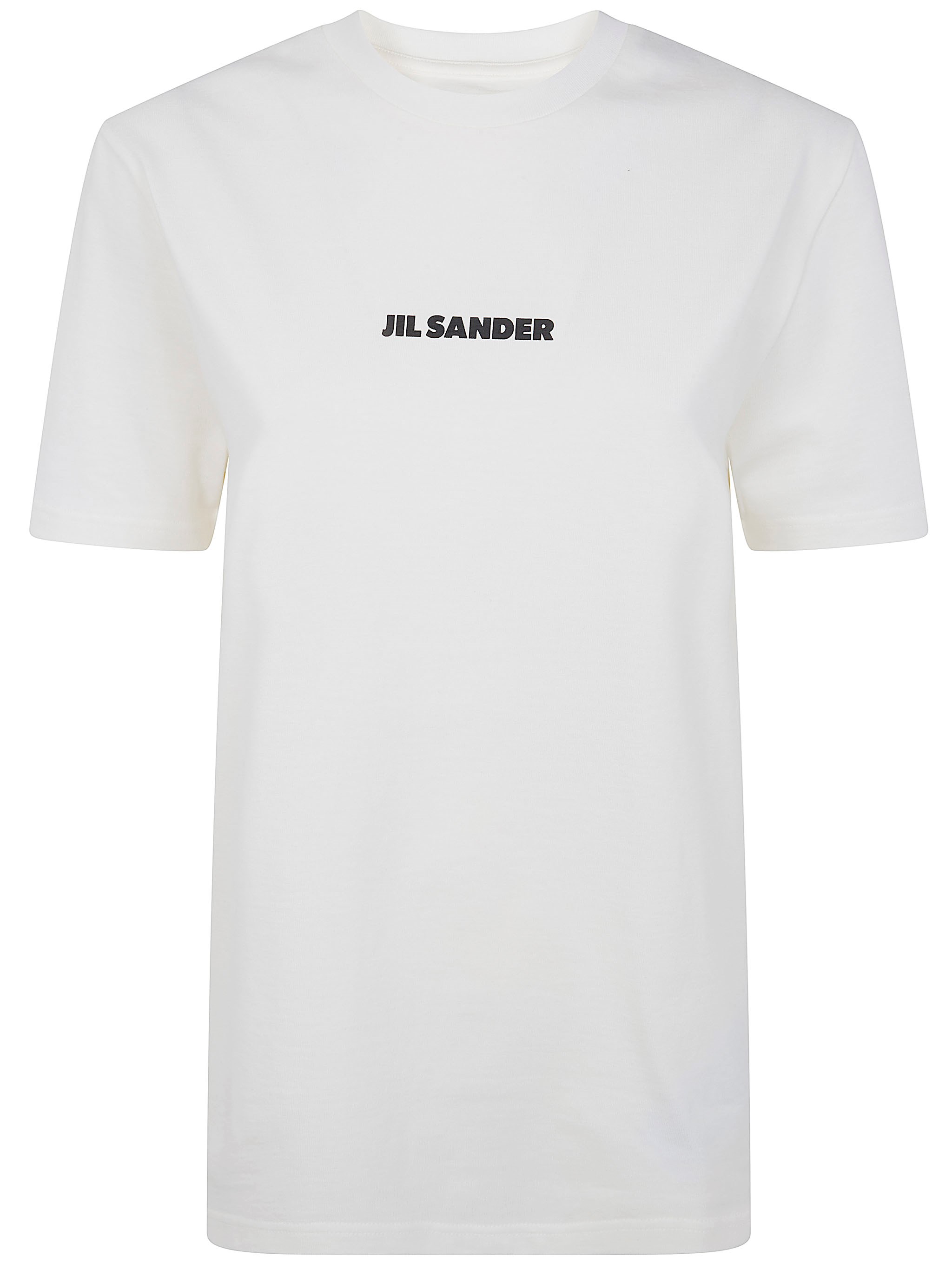JIL SANDER Crewneck Short Sleeves Classic Logo Print T-Shirt