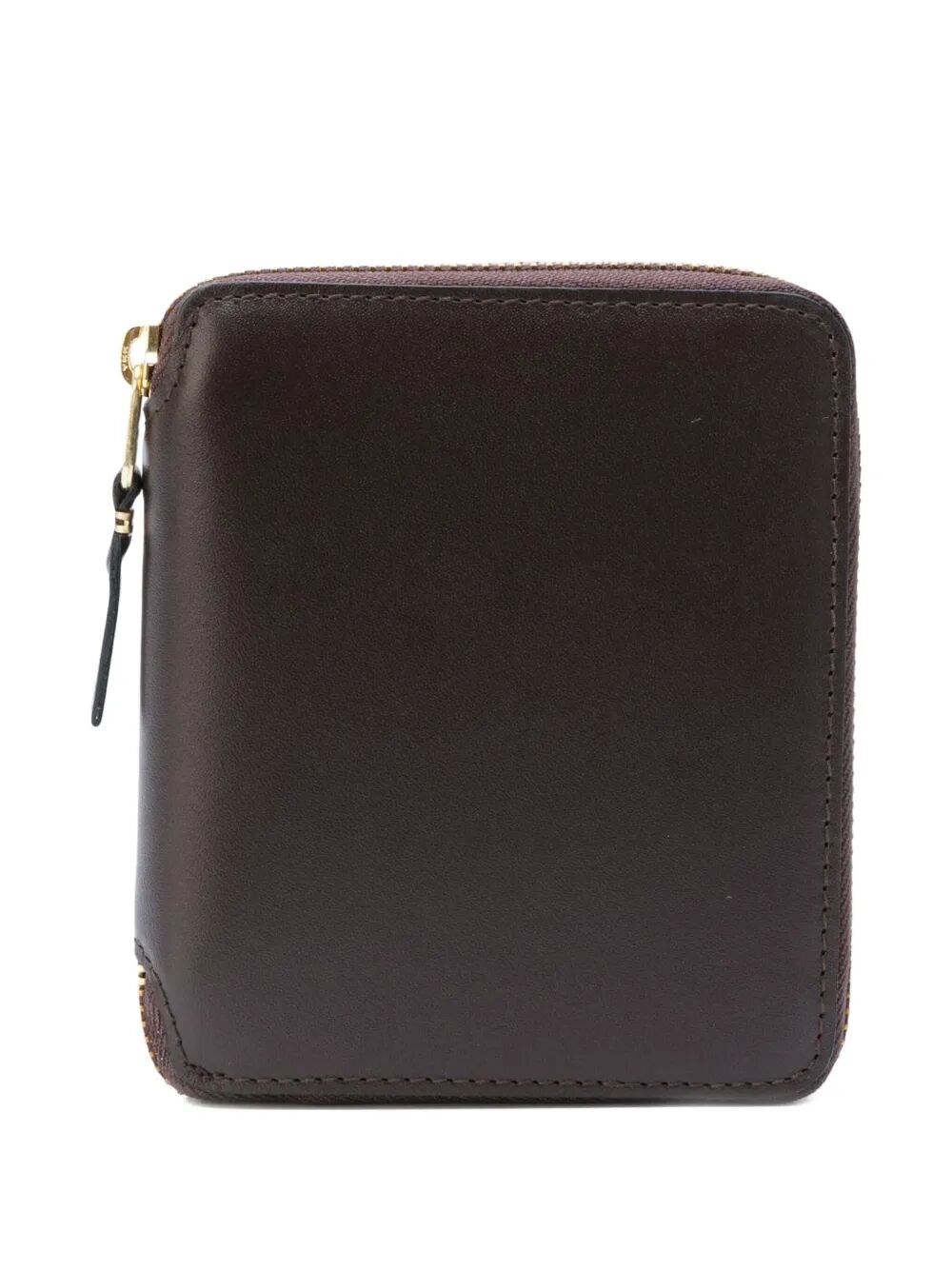 Comme Des Garçons "classic Leather Line 125x105 Mm" Wallet In Brown