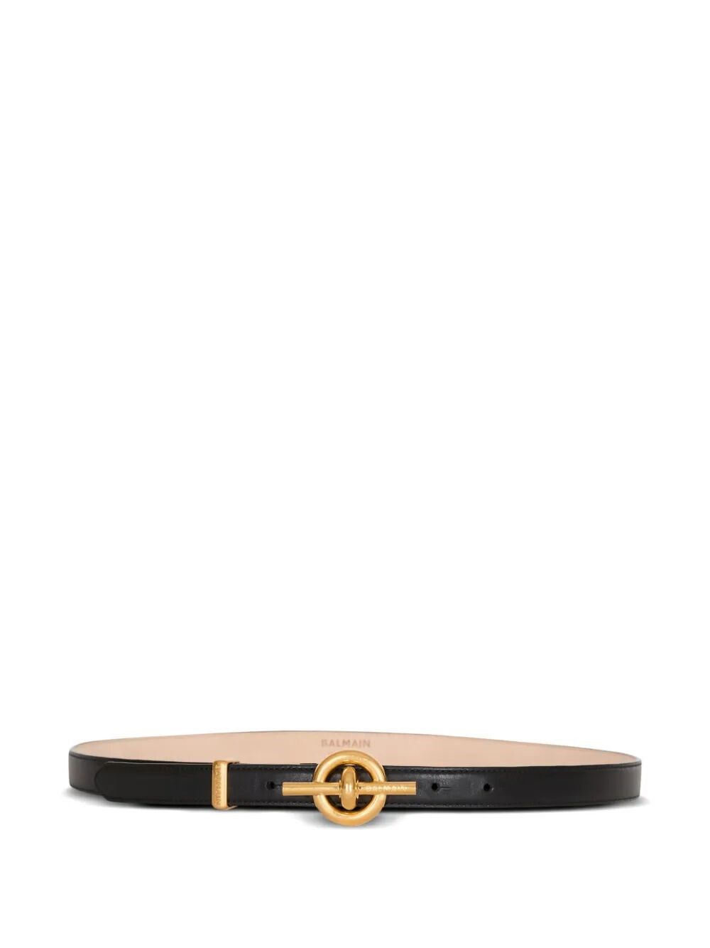 BALMAIN "T-Bar" 2Cm Calfskin Belt