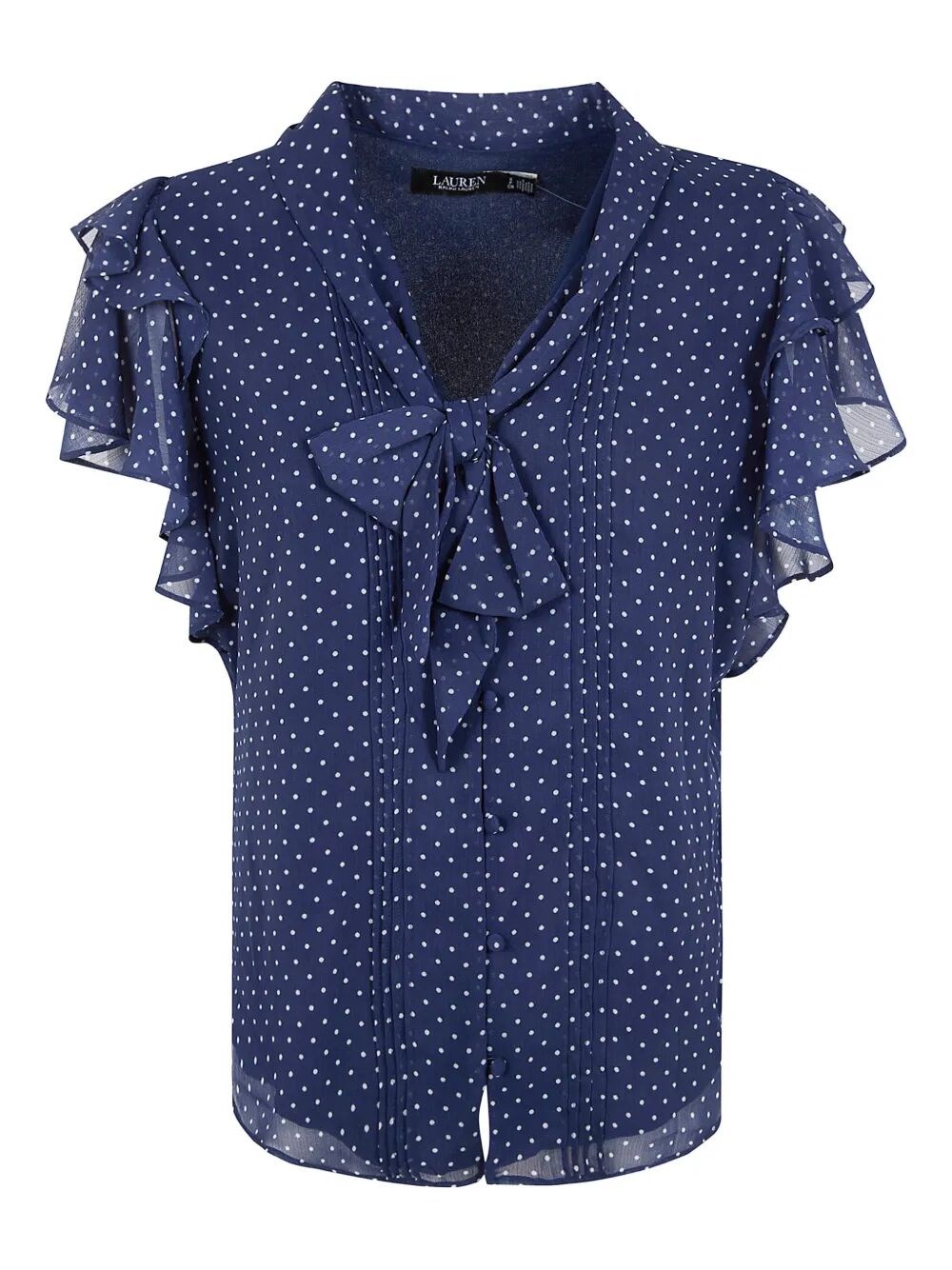 LAUREN RALPH LAUREN "Prugan" Short Sleeve Blouse
