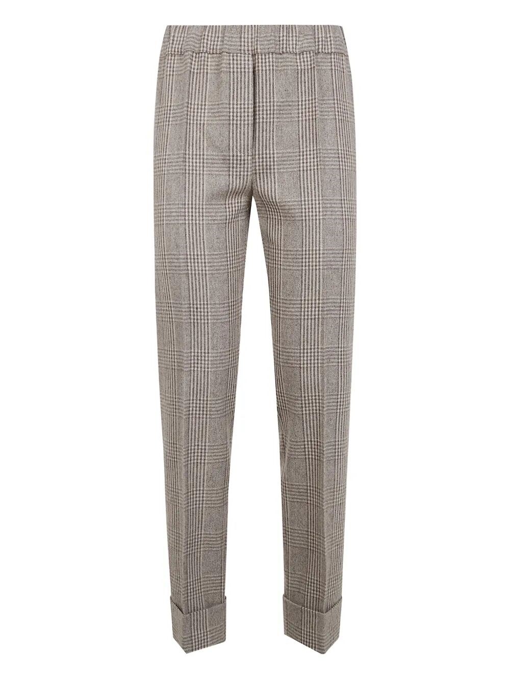 Ibeliv D. Exterior Wales Tweed Basic Trousers With Cuffs