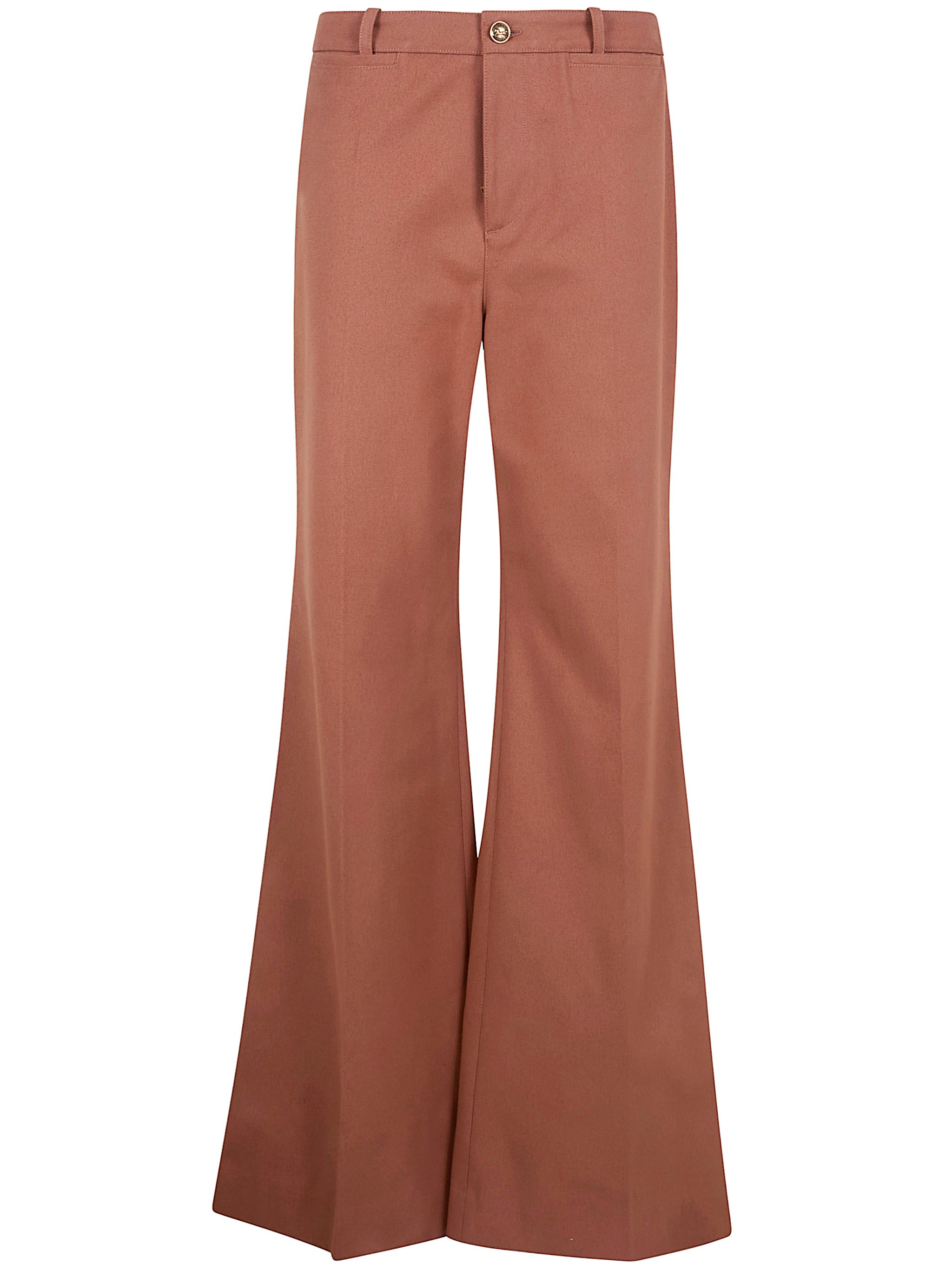 CHLOE High Waisted Flared Leg Trousers　CHLOE ハイウエスト フレアレッグ パンツ CHLOE