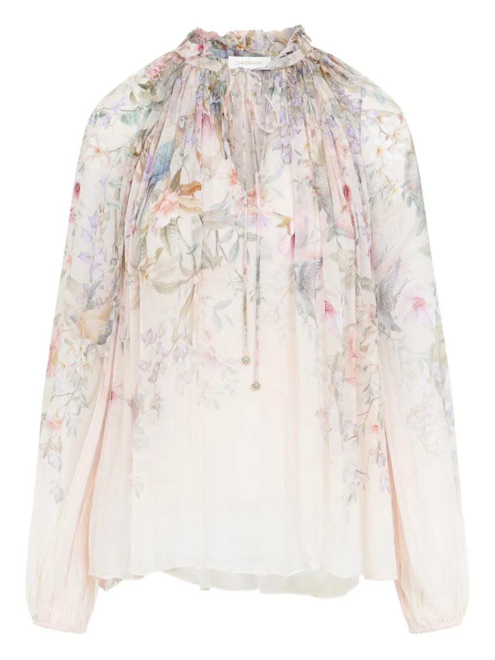 Zimmermann "rebellion" Billow Blouse In White