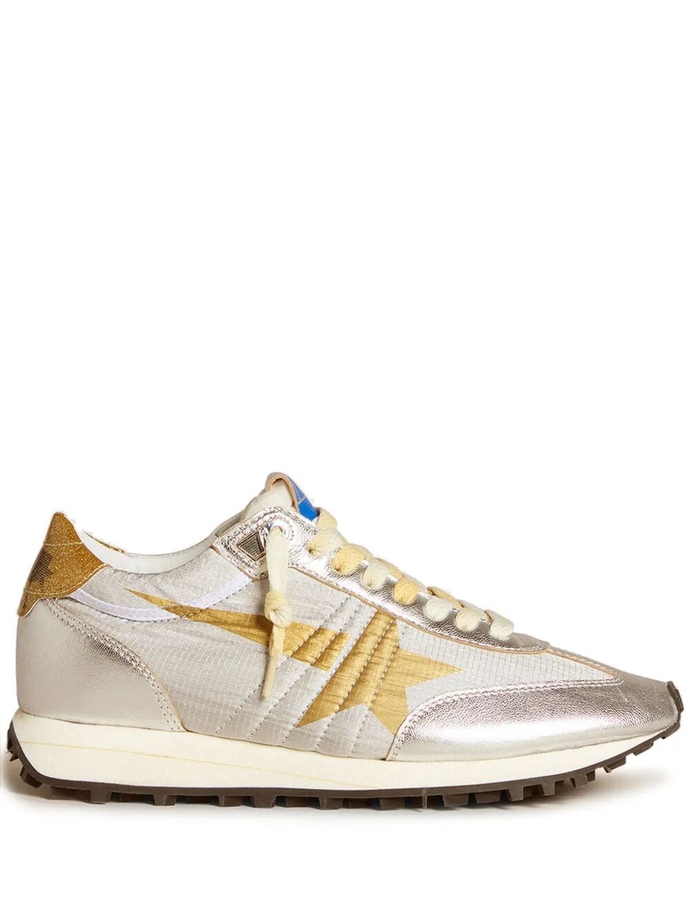 GOLDEN GOOSE "Running Marathon" Nylon Upper Lamineted Toe And Spur Pri　GOLDEN GOOSE「ランニングマラソン」ナイロンアッパーラミネートつま先と拍車プリ GOLDEN