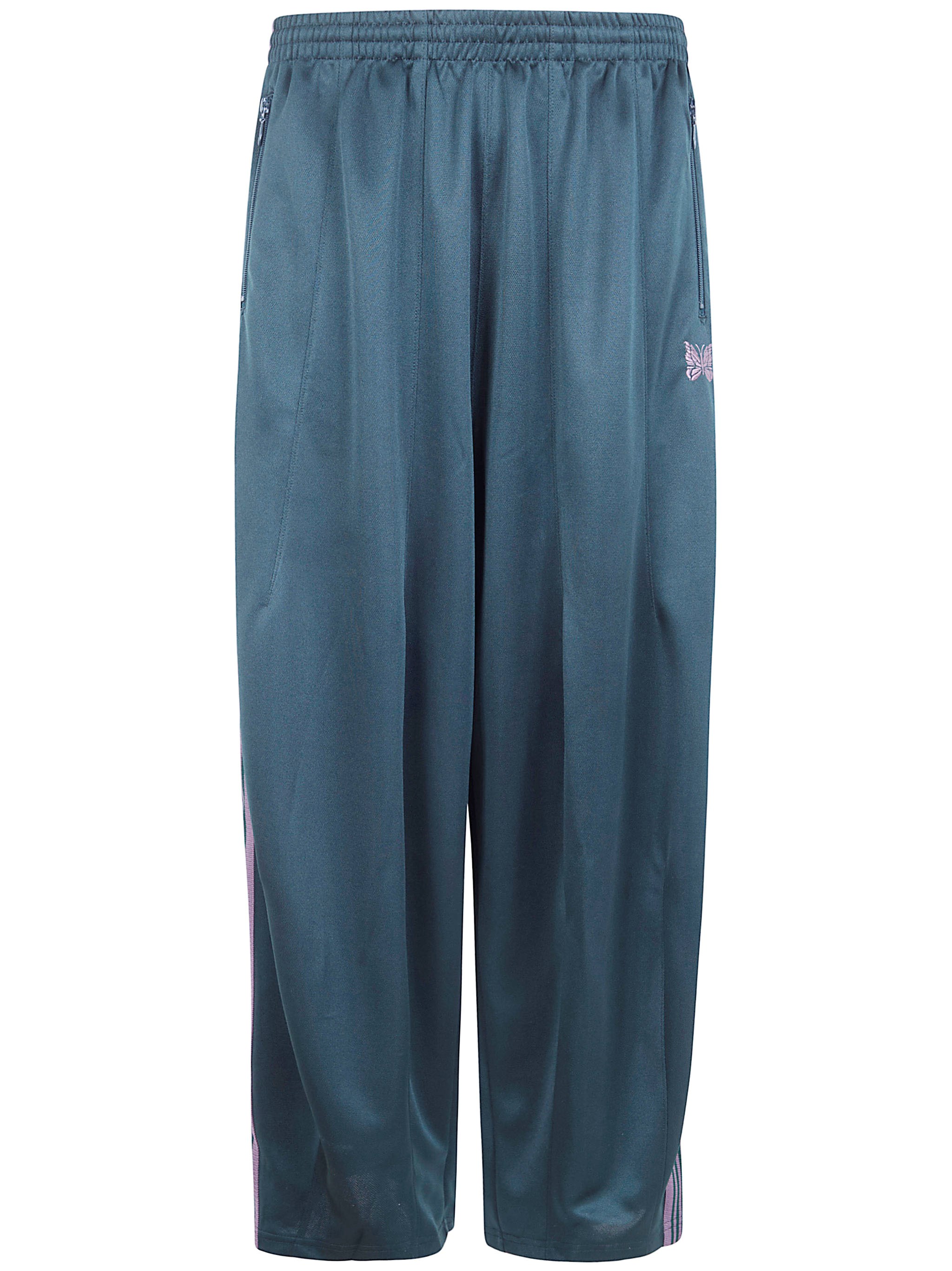 Needles "h. D. Track Pant Poly Smooth" Trousers In Green