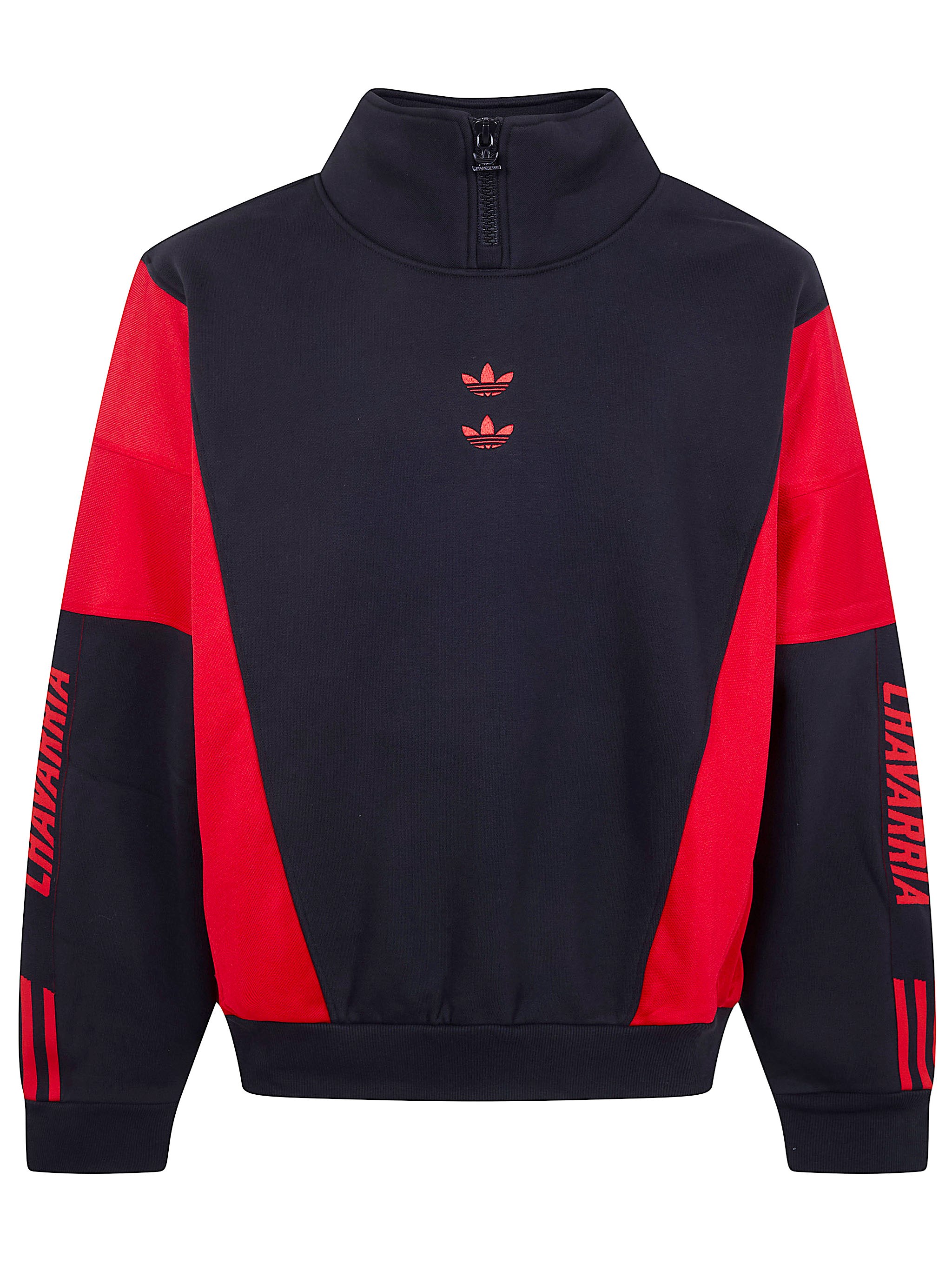 Adidas Originals X Willy Chavarria "chavarria Watsonville" Mockneck Sw In Black