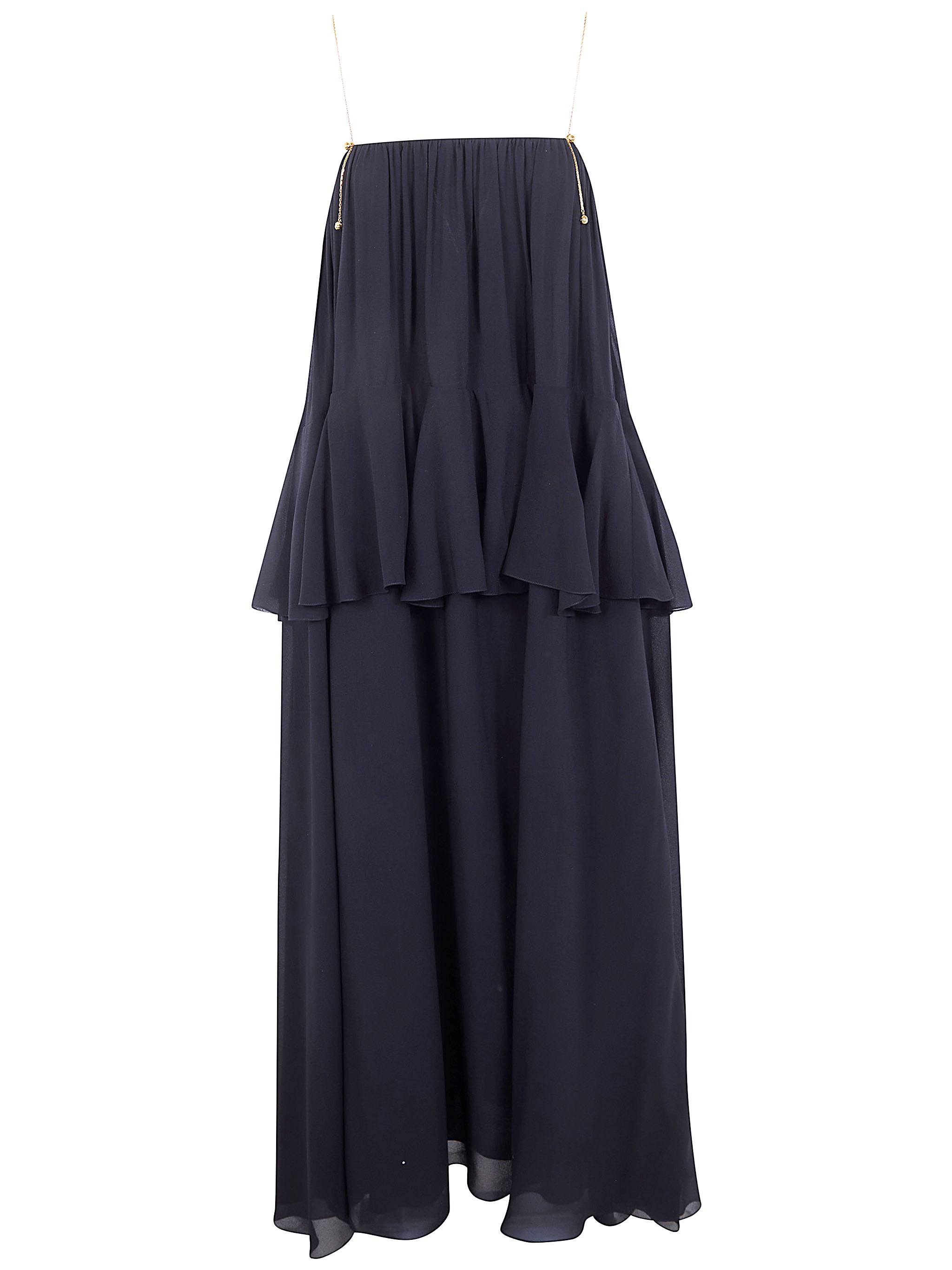 Chloe CHLOE Slessleeves Midi Dress　CHLOE ノースリーブ ミディドレス