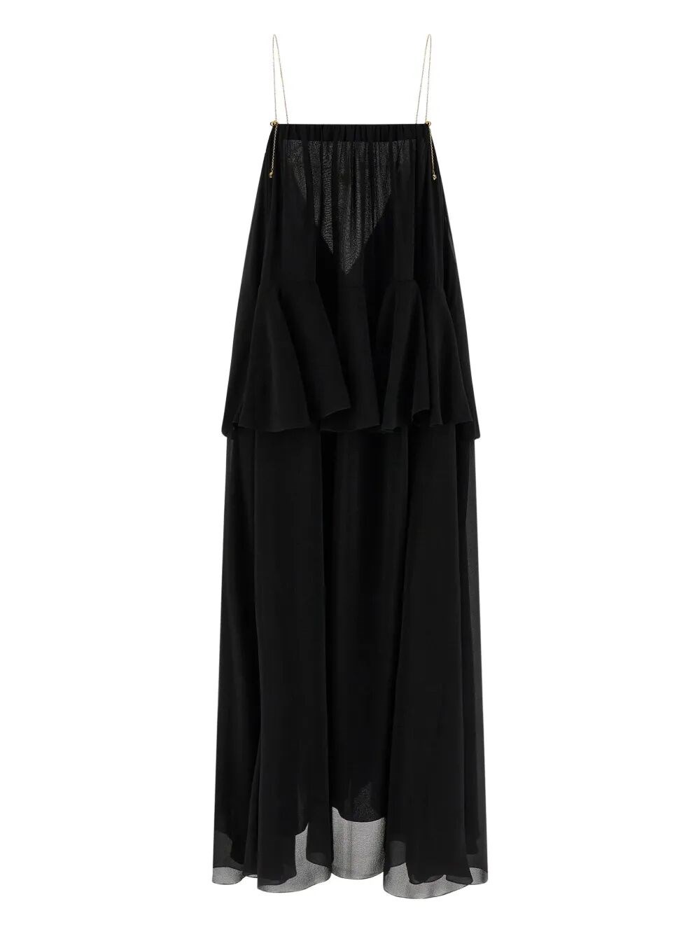 Chloé Slessleeves Midi Dress In Black