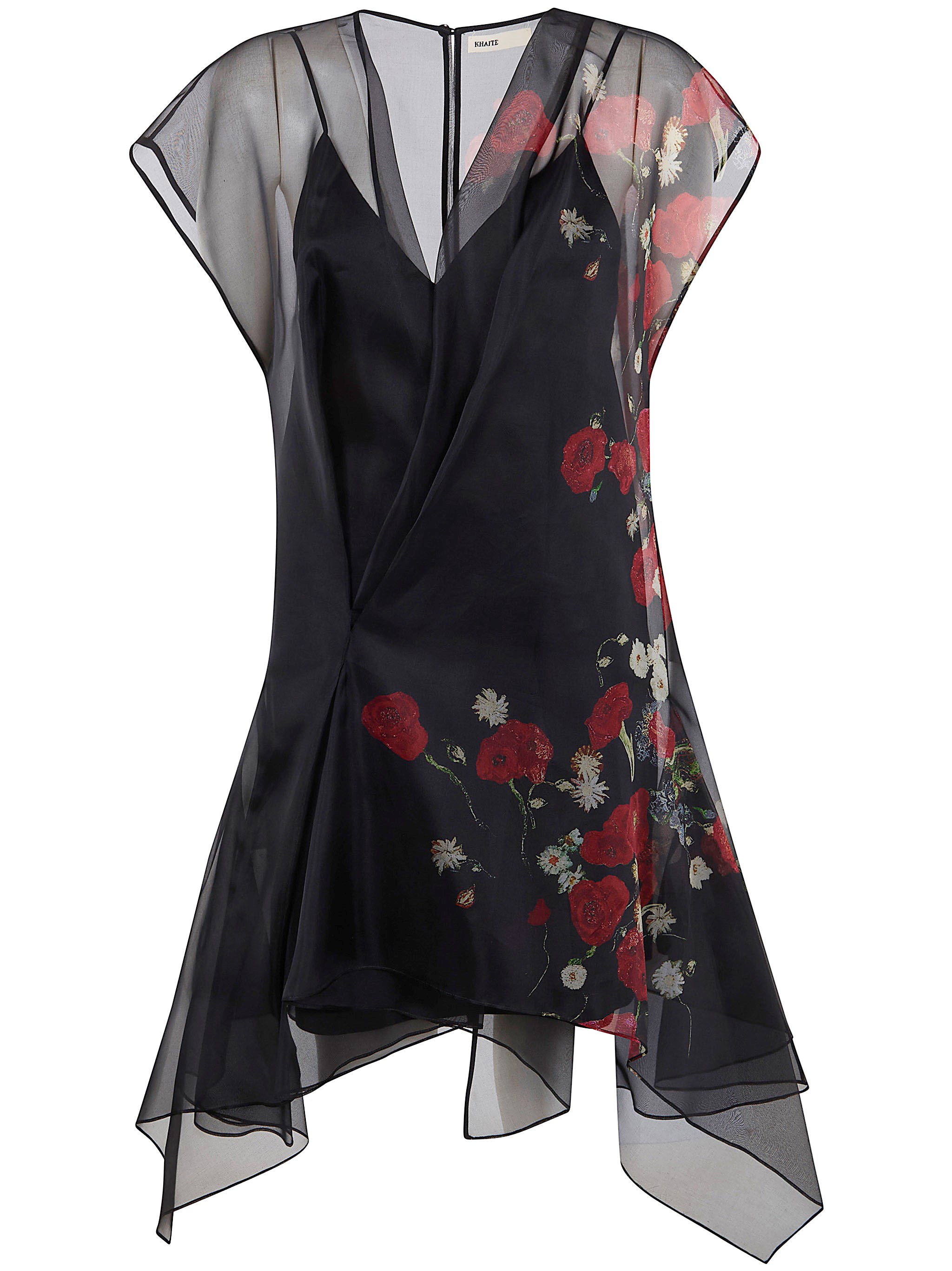 Khaite "merith" Mini Dress In Black