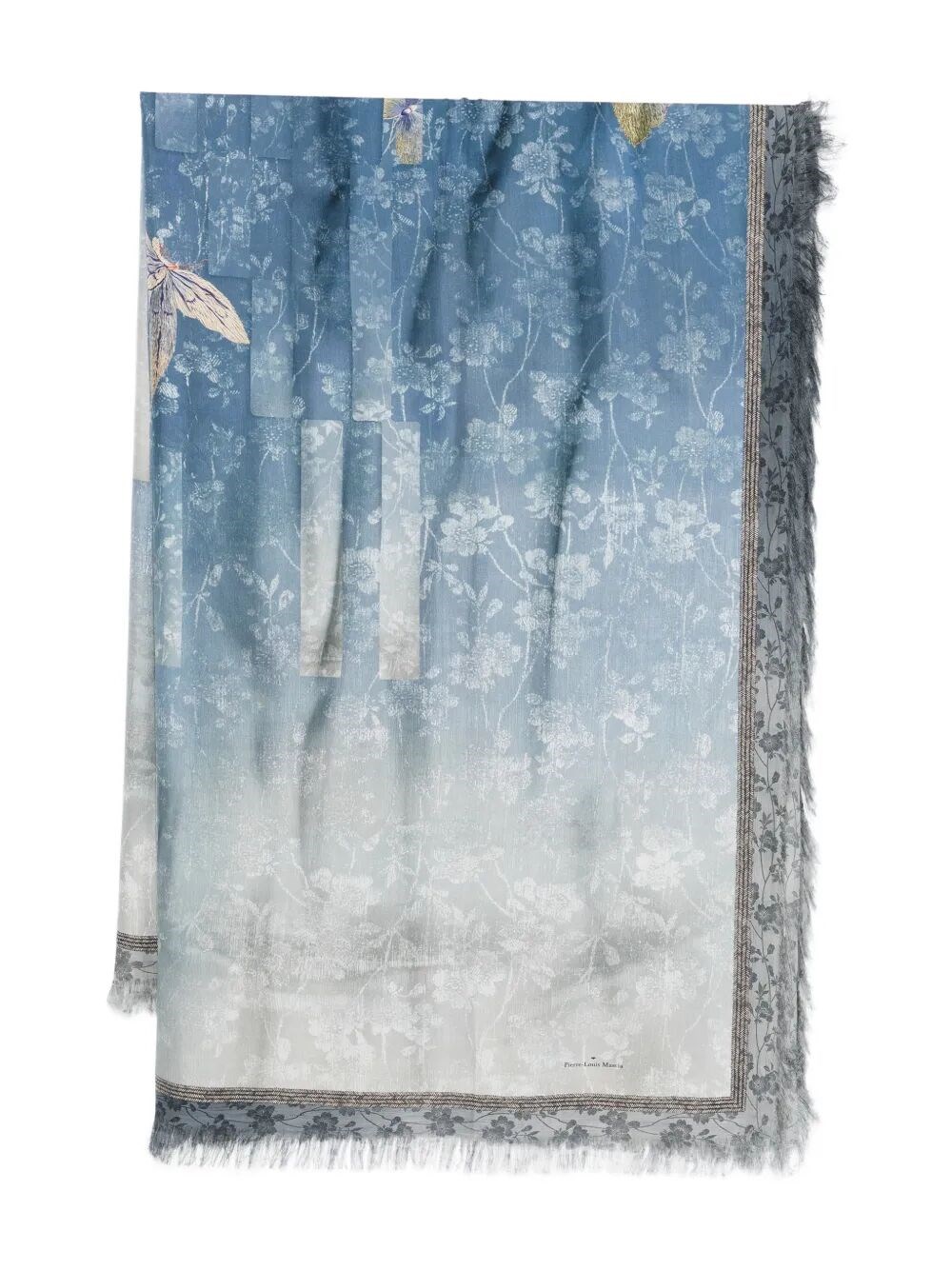 PIERRE LOUIS MASCIA "Aloeuw" 135X195 Cm 4Cm Fringe Scarf