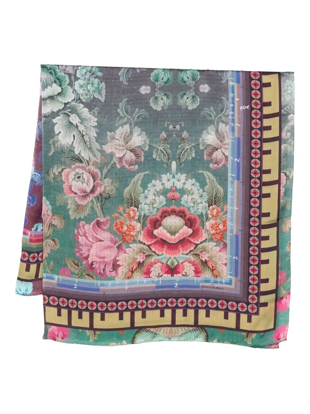 PIERRE LOUIS MASCIA "Molare" Hand Finish 135X135 Cm Scarf