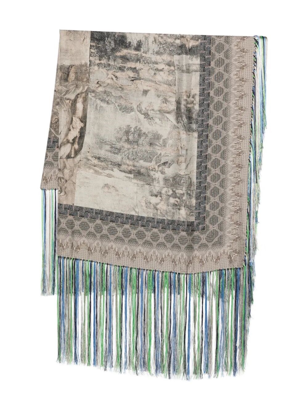PIERRE LOUIS MASCIA "Aloeuw" 135X135 Cm Scarf