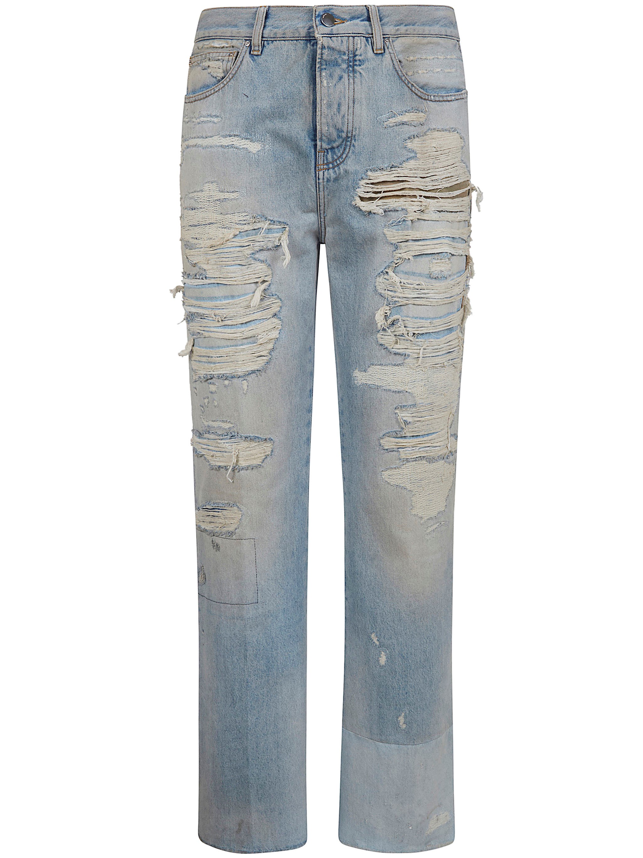 AMIRI "Repaired" Boot Cut Jeans