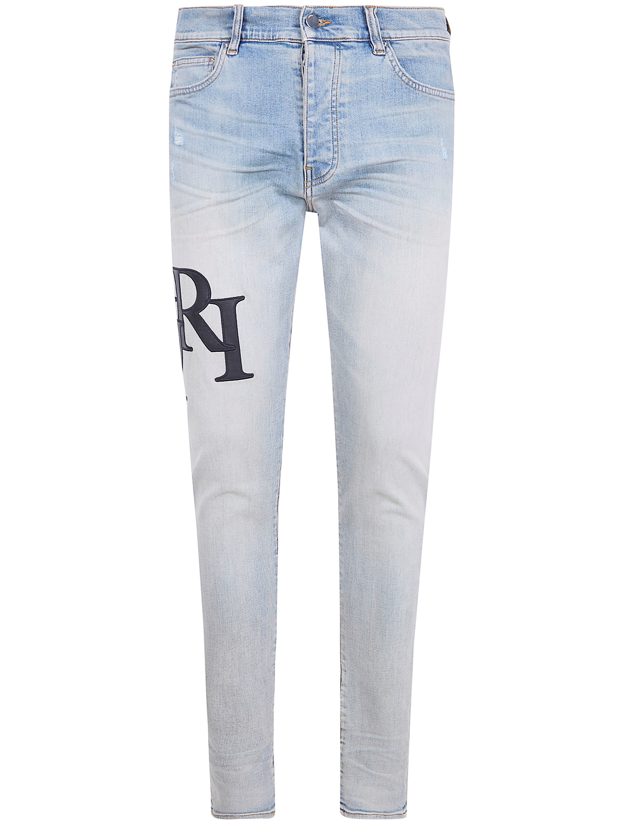 AMIRI "Staggered Logo" Skinny Jeans