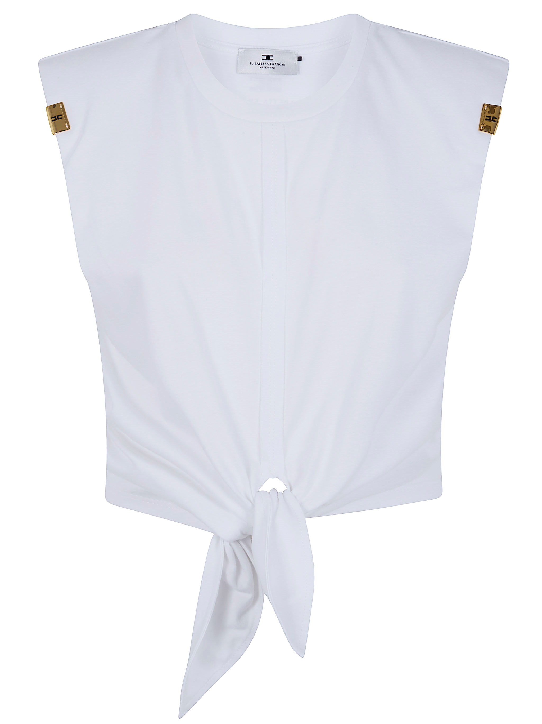 ELISABETTA FRANCHI Cropped T-Shirt