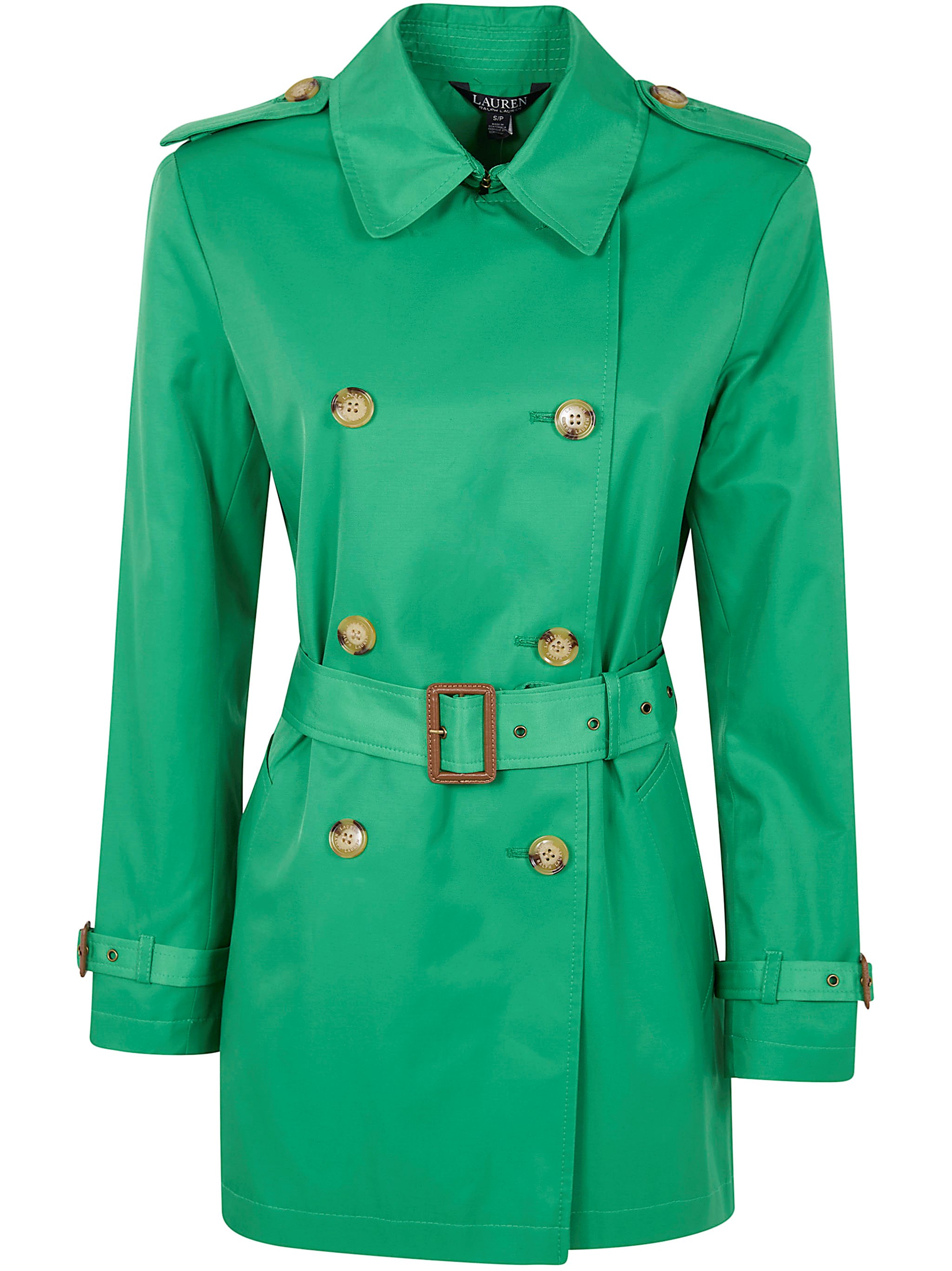 LAUREN RALPH LAUREN Double Breasted Belted Trench 30 Lined Coat