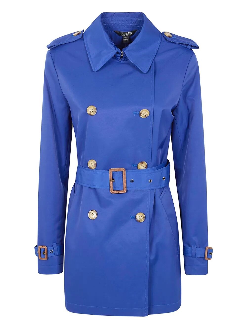 LAUREN RALPH LAUREN Double Breasted Belted Trench 30" Lined Coat