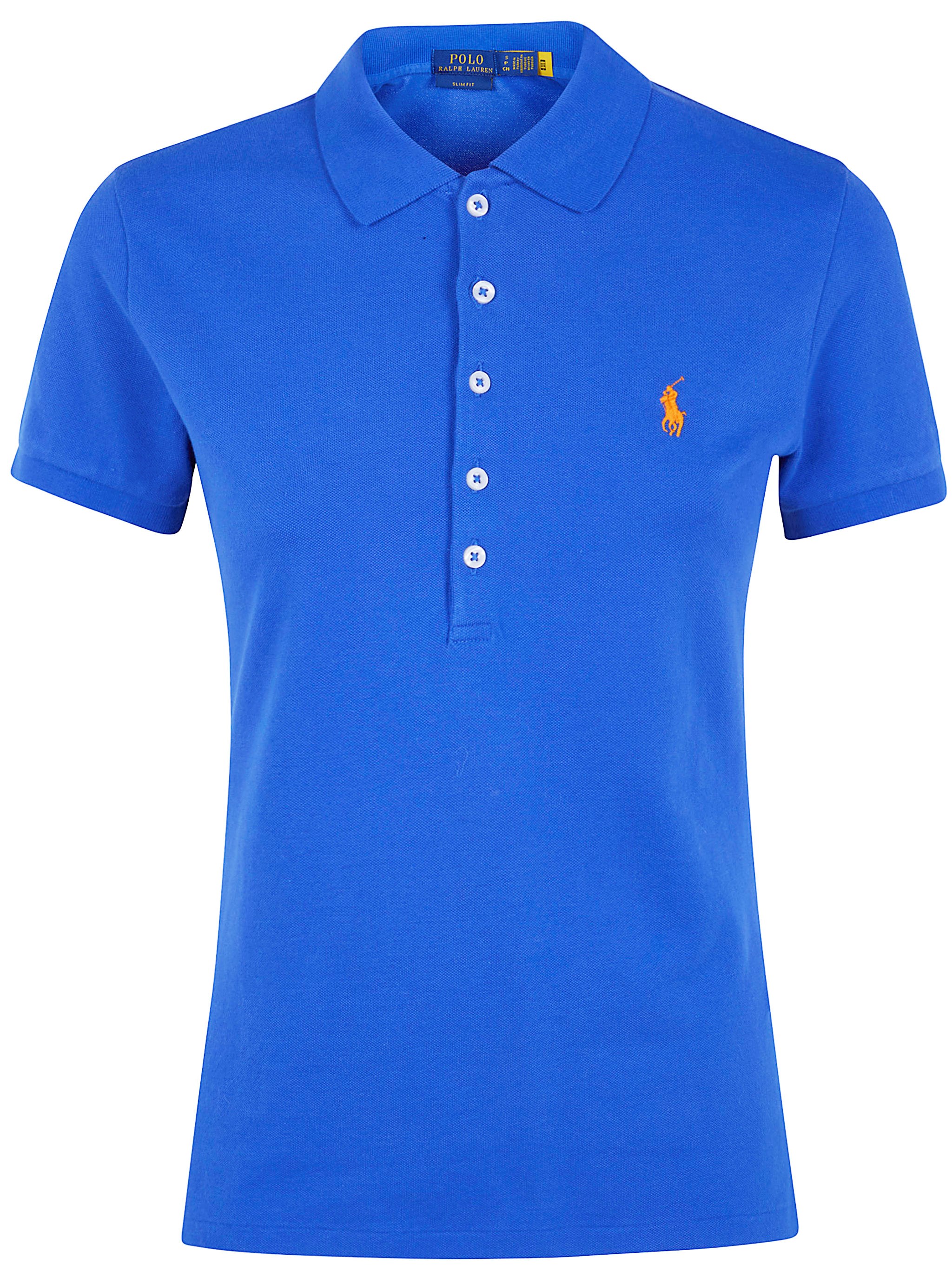 Polo Ralph Lauren "julie" Short Sleeves Polo Shirt In Blue