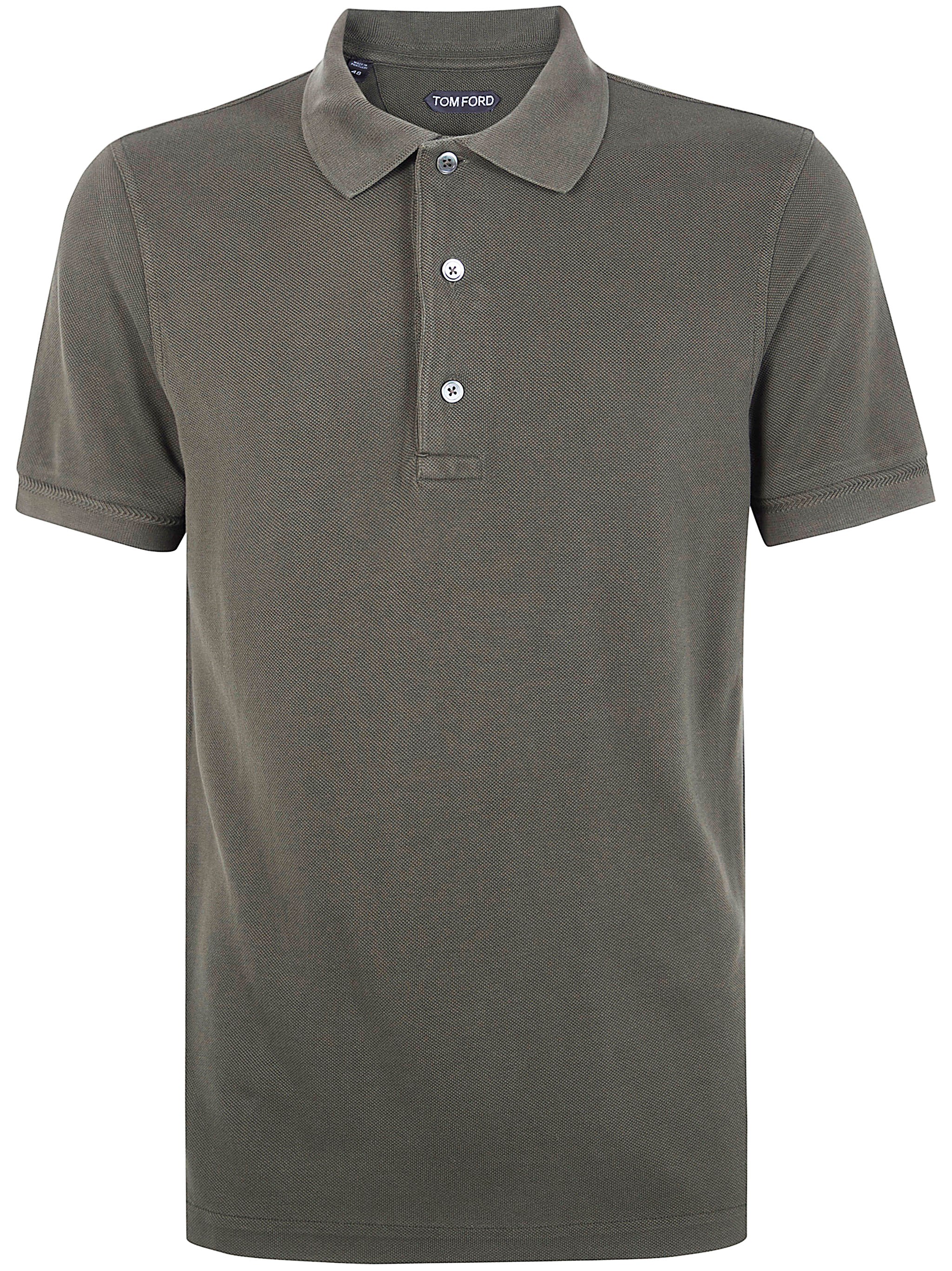 TOM FORD Lyocell Piquet Short Sleeves Polo Shirt