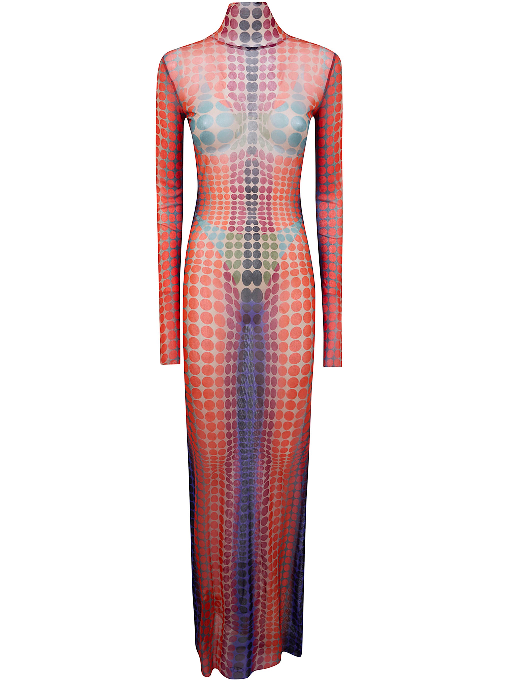 JEAN PAUL GAULTIER "Re-Edition: Long Dress" High Neck With Long Sleev