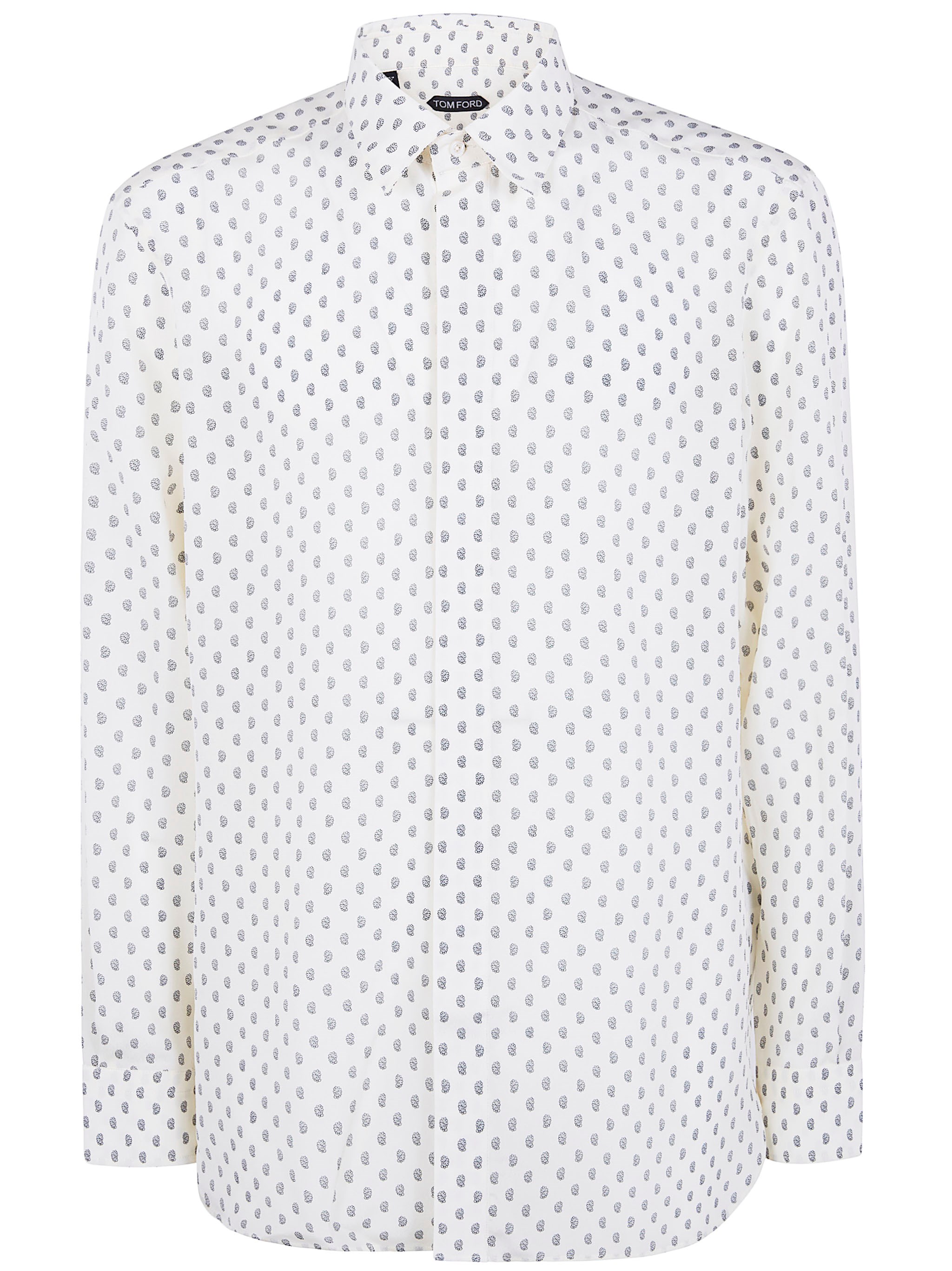 TOM FORD Crepe De Chine Paisley Print Fluid Dit Shirt