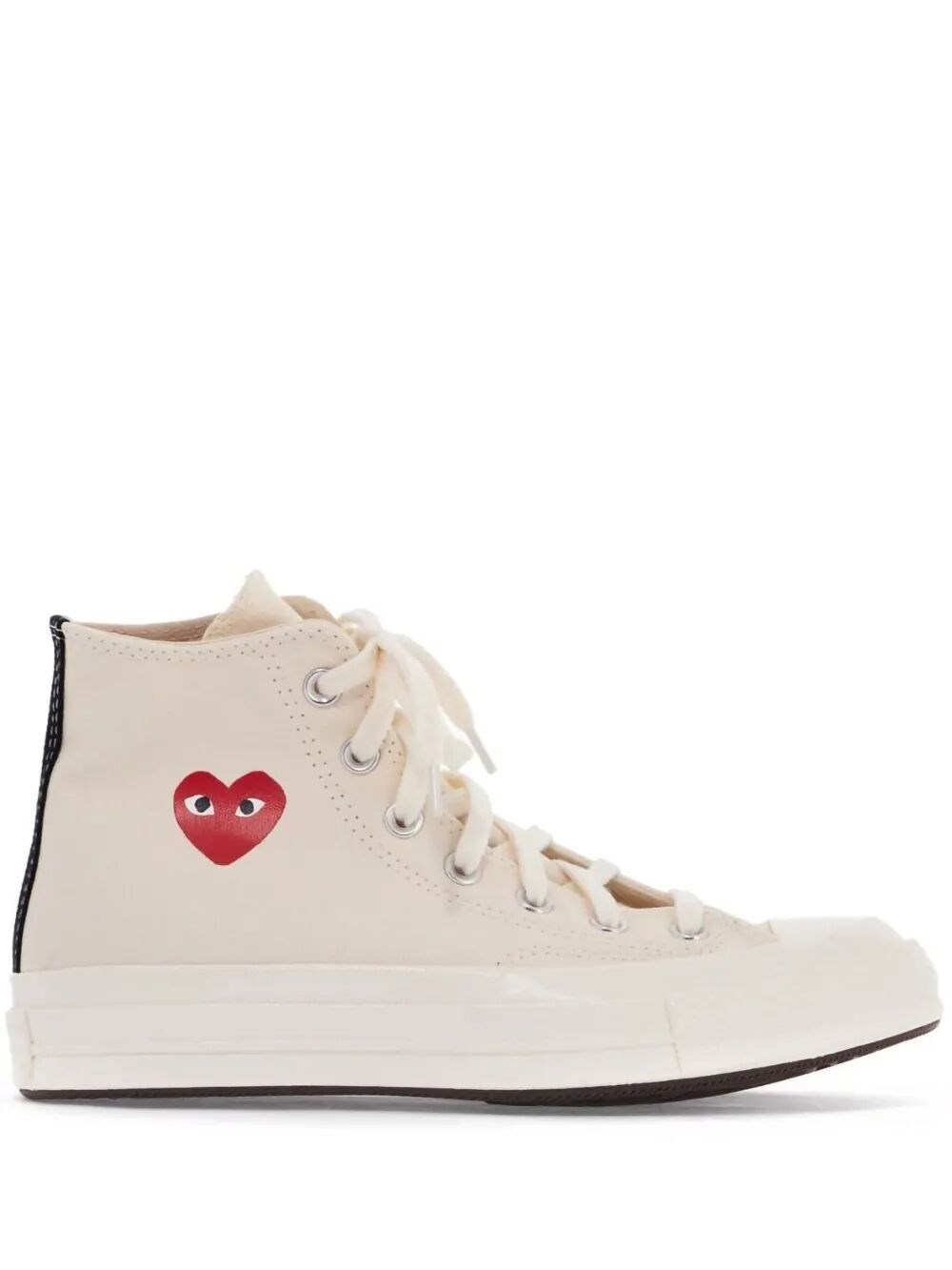 COMME DES GARCONS PLAY Small Red Heart High Top Sneakers "Chuck Taylor　COMME DES GARCONS PLAY スモールレッドハート ハイカットスニーカー「チャックテイラー」 COMME