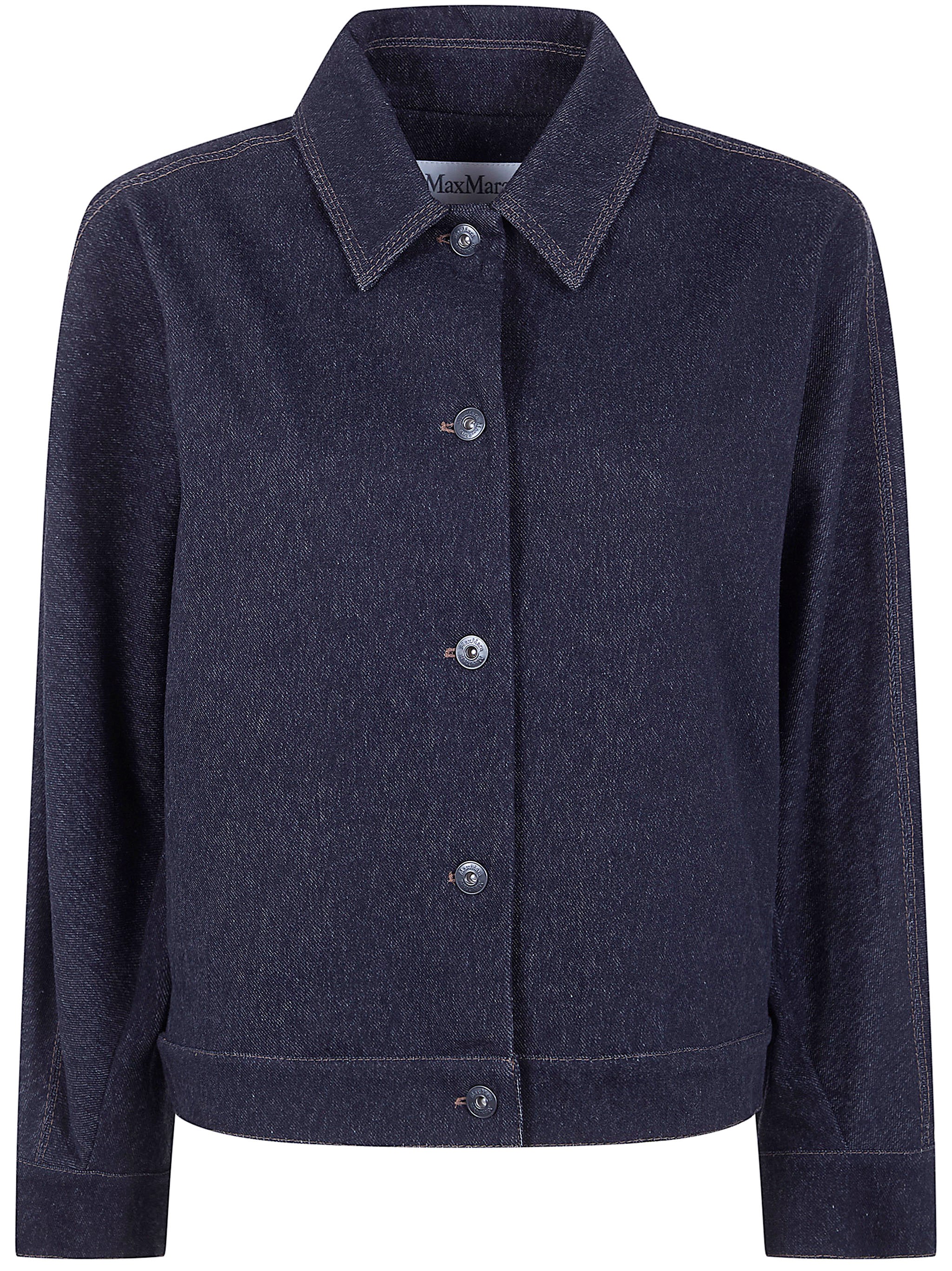 MAX MARA PURE "Mxpnettare" Denim Jersey Jacket