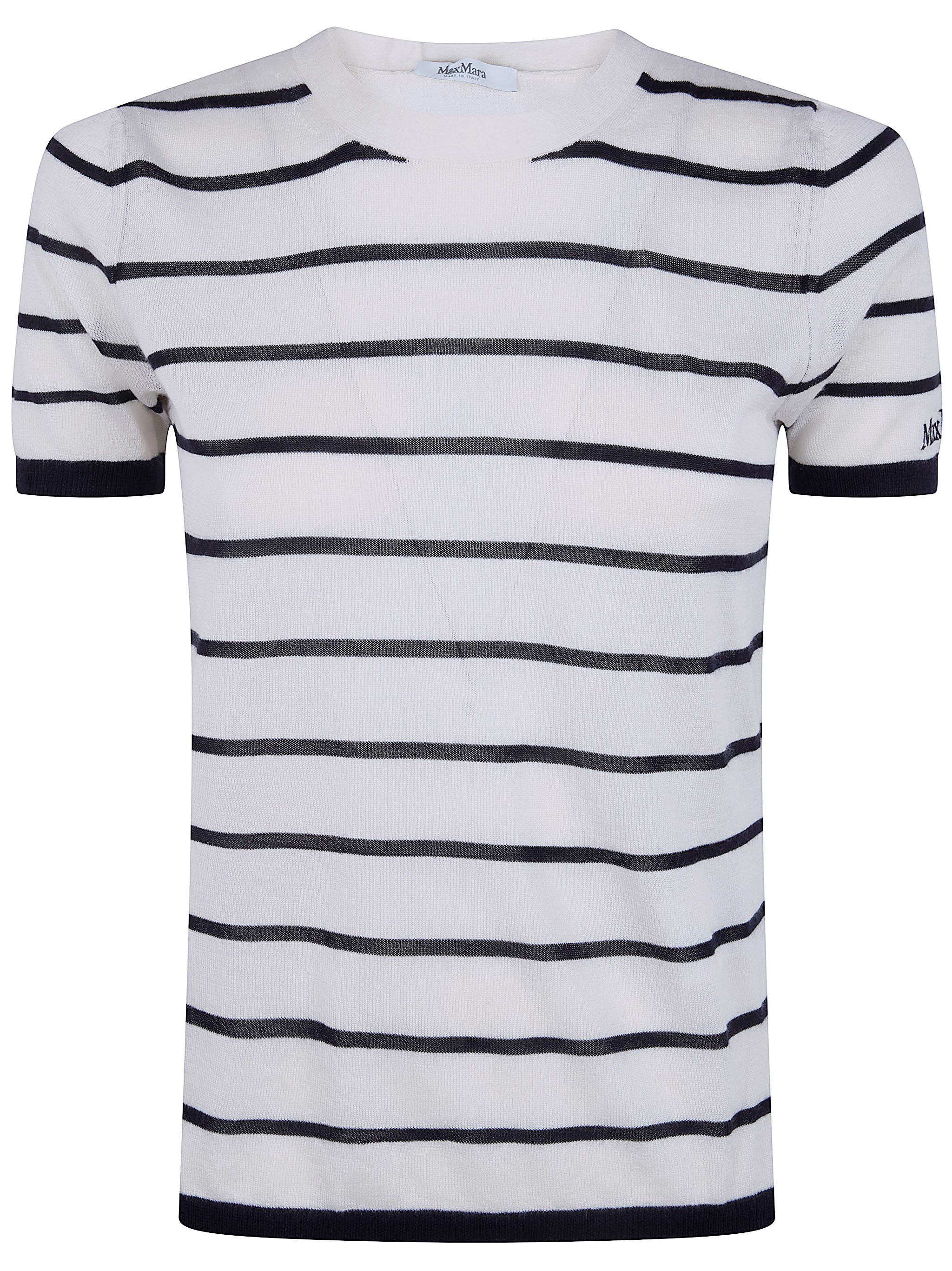 Max Mara MAX MARA PURE "Mxpfavetta" Stripes Silk Cashmere Sweater　MAX MARA PURE "Mxpfavetta" ストライプ シルク カシミア セーター