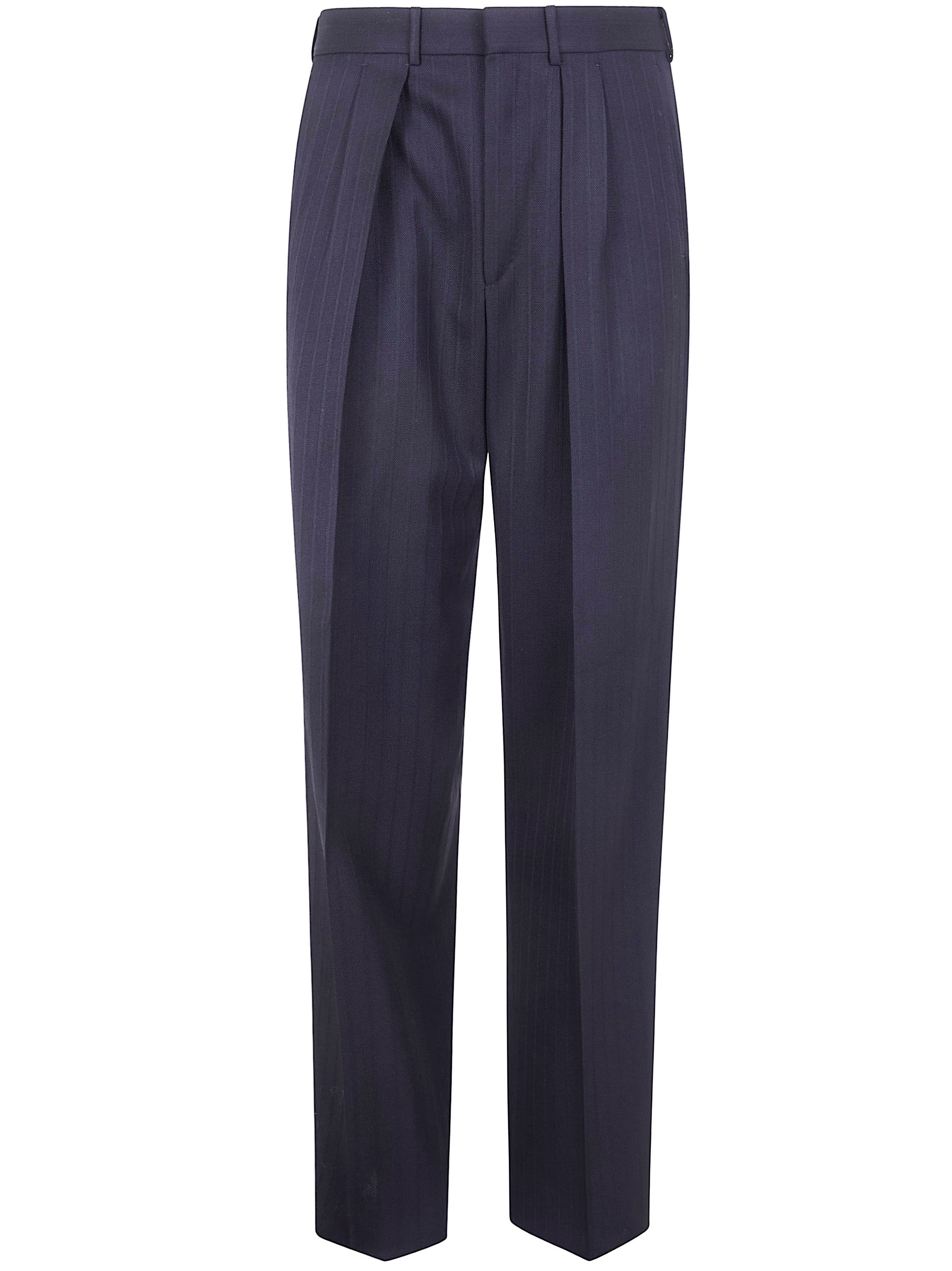 TOM FORD Solid Satin Stripe Double Pleat Pants